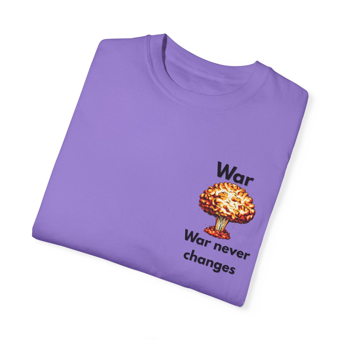 Unisex War-Themed Graphic T-Shirt – 'War Never Changes' & 'The Legion Awaits at the Gates of Hell' Designs