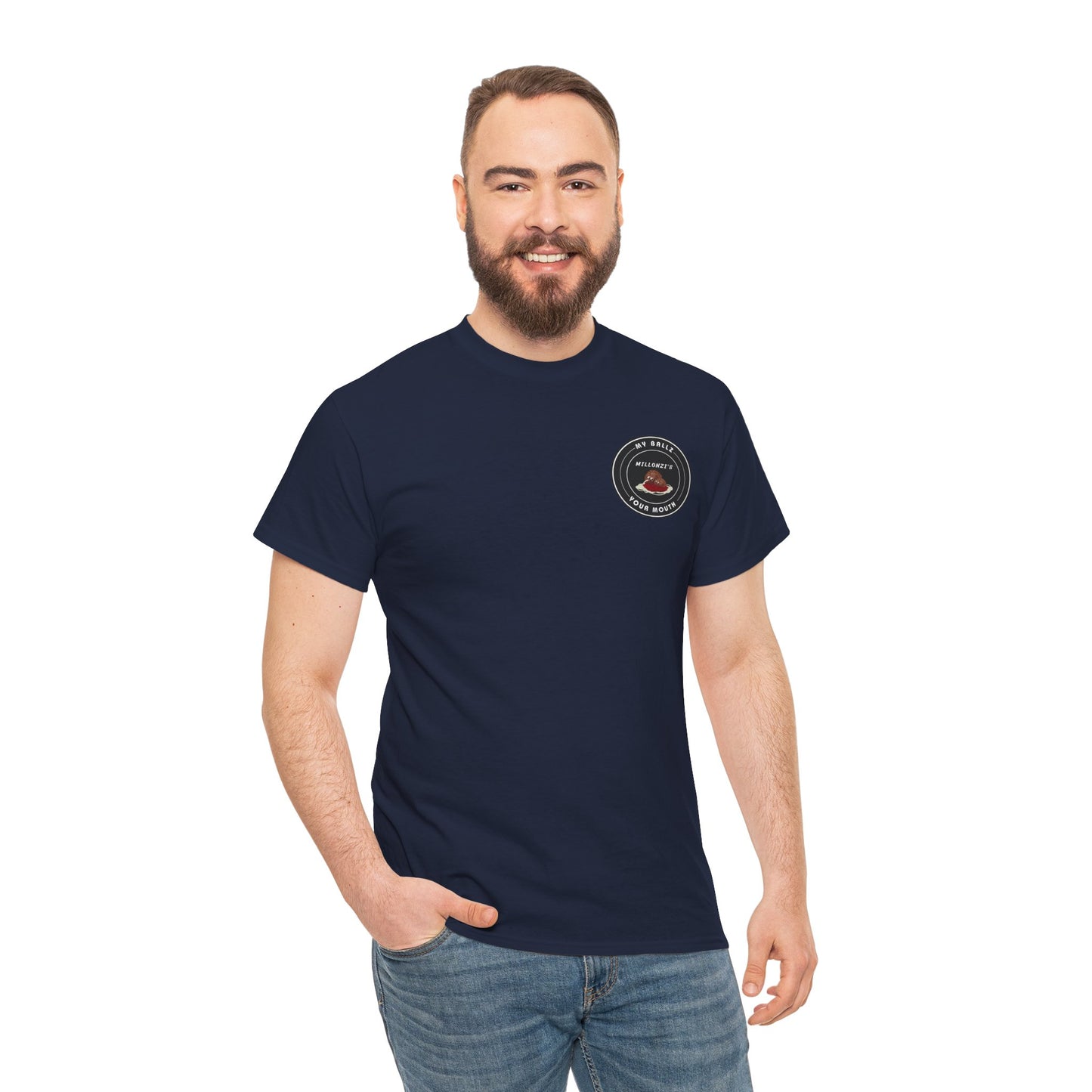 Meatball request — "My Ballz Your Mouth" Italian Deli Graphic T-Shirt