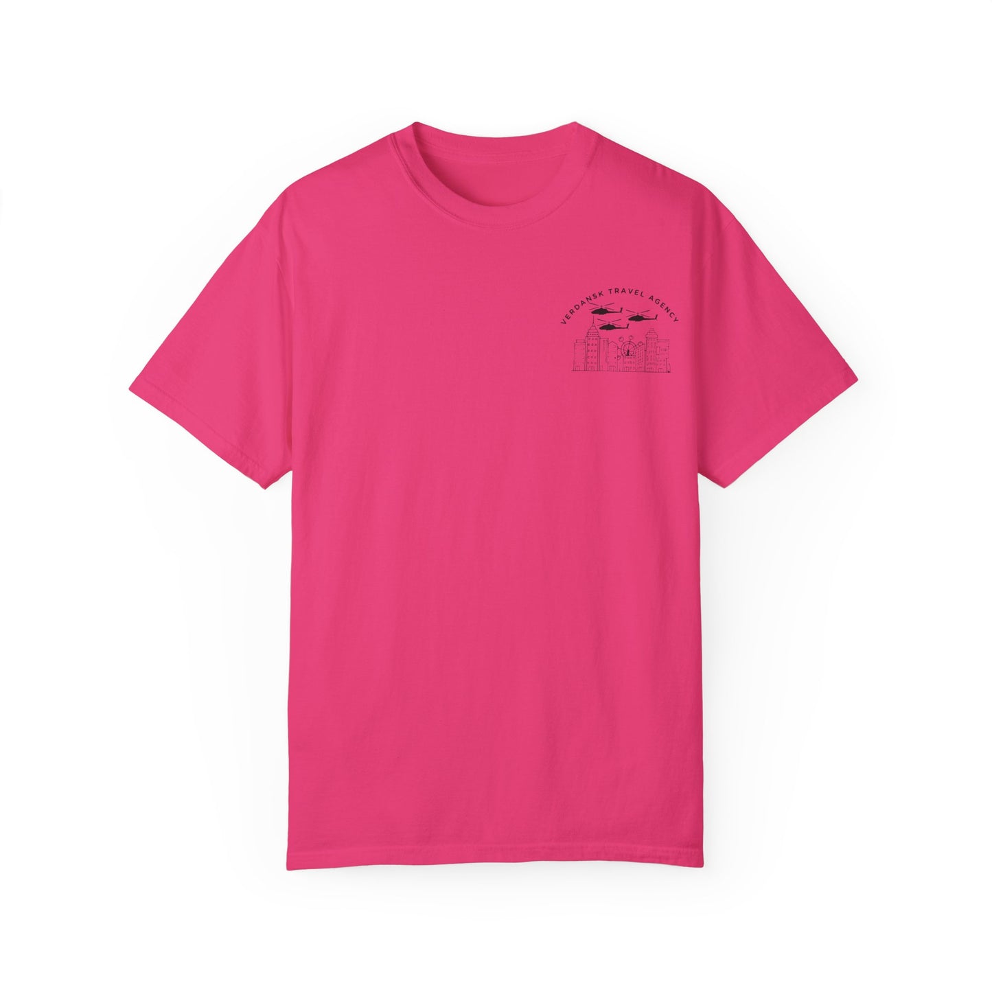 Unisex Garment-Dyed T-Shirt - Visit Downtown Verdansk Graphic Tee
