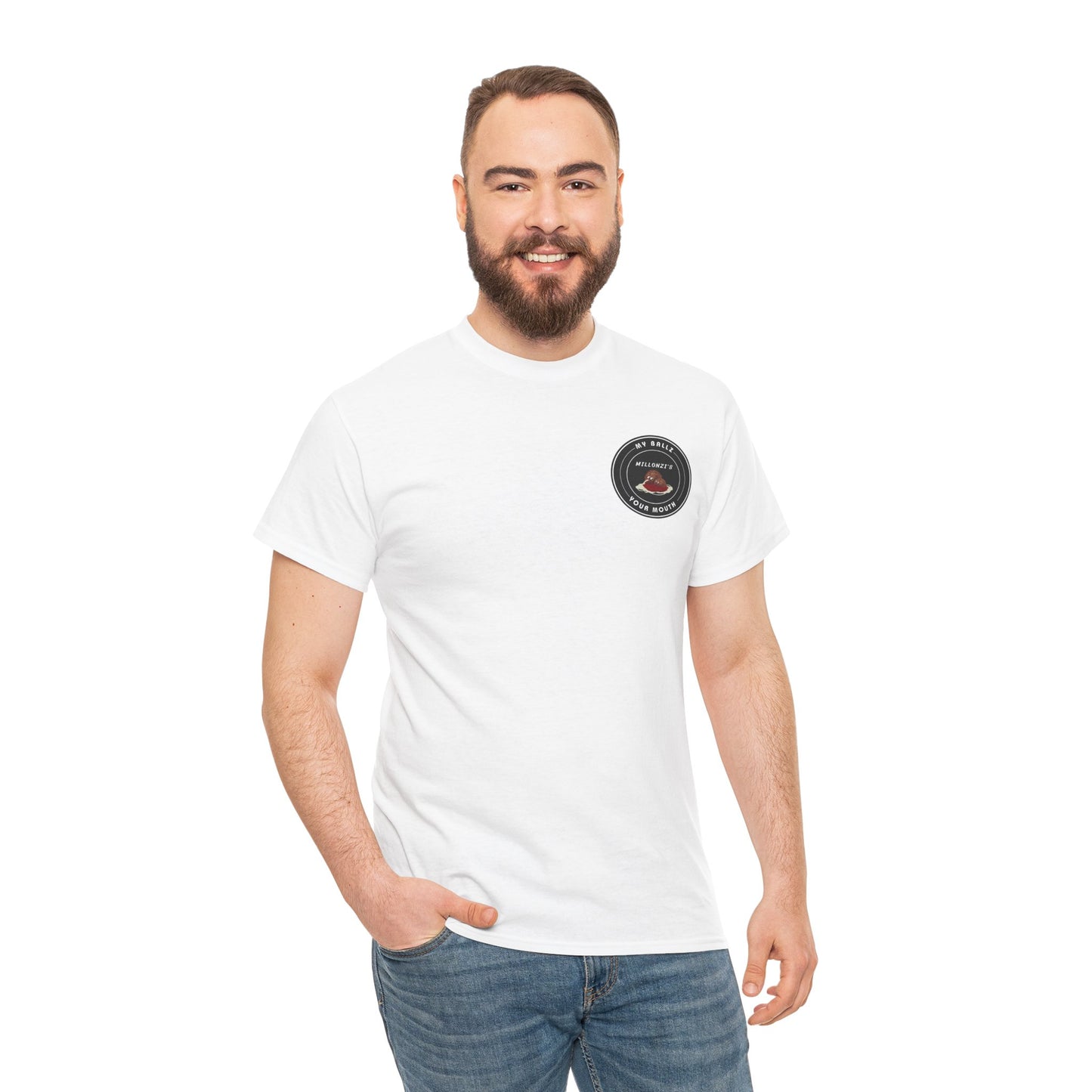 Meatball request — "My Ballz Your Mouth" Italian Deli Graphic T-Shirt