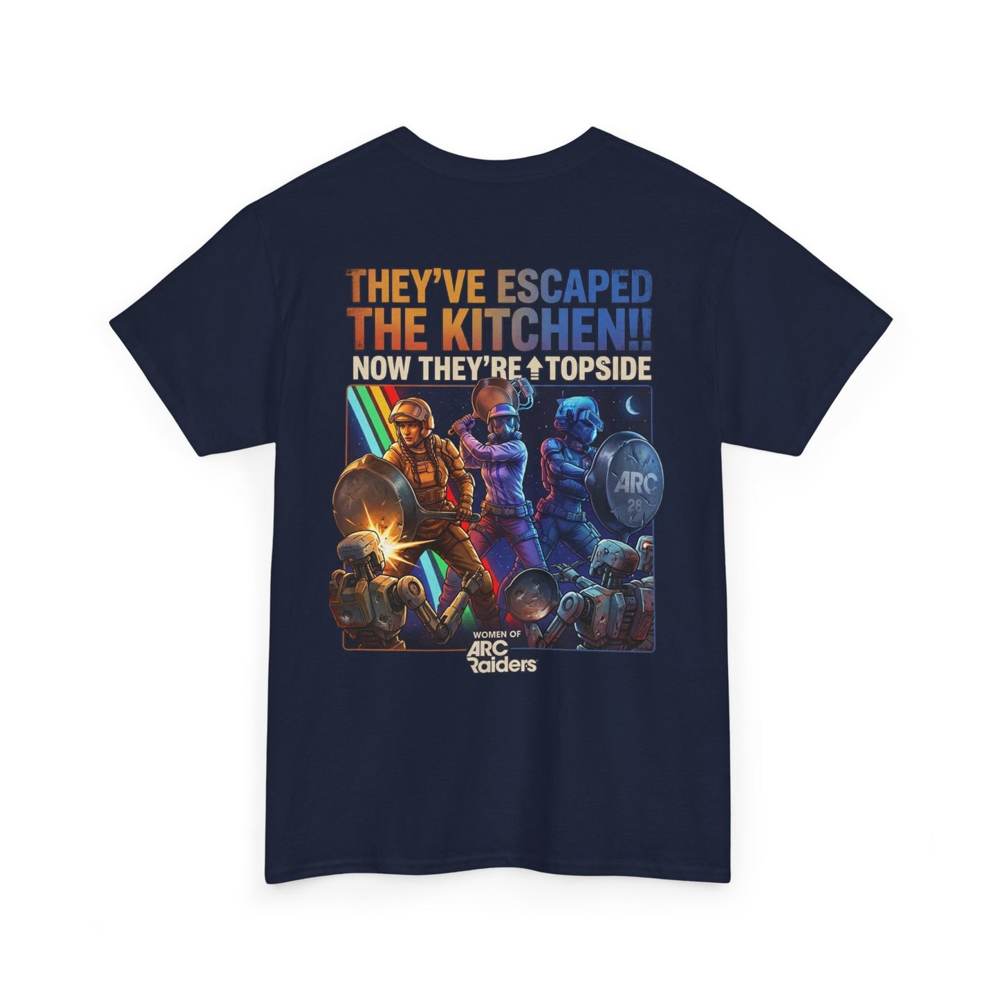 T-Shirt — "They've Escaped the Kitchen" Retro Arcade Gaming Tee