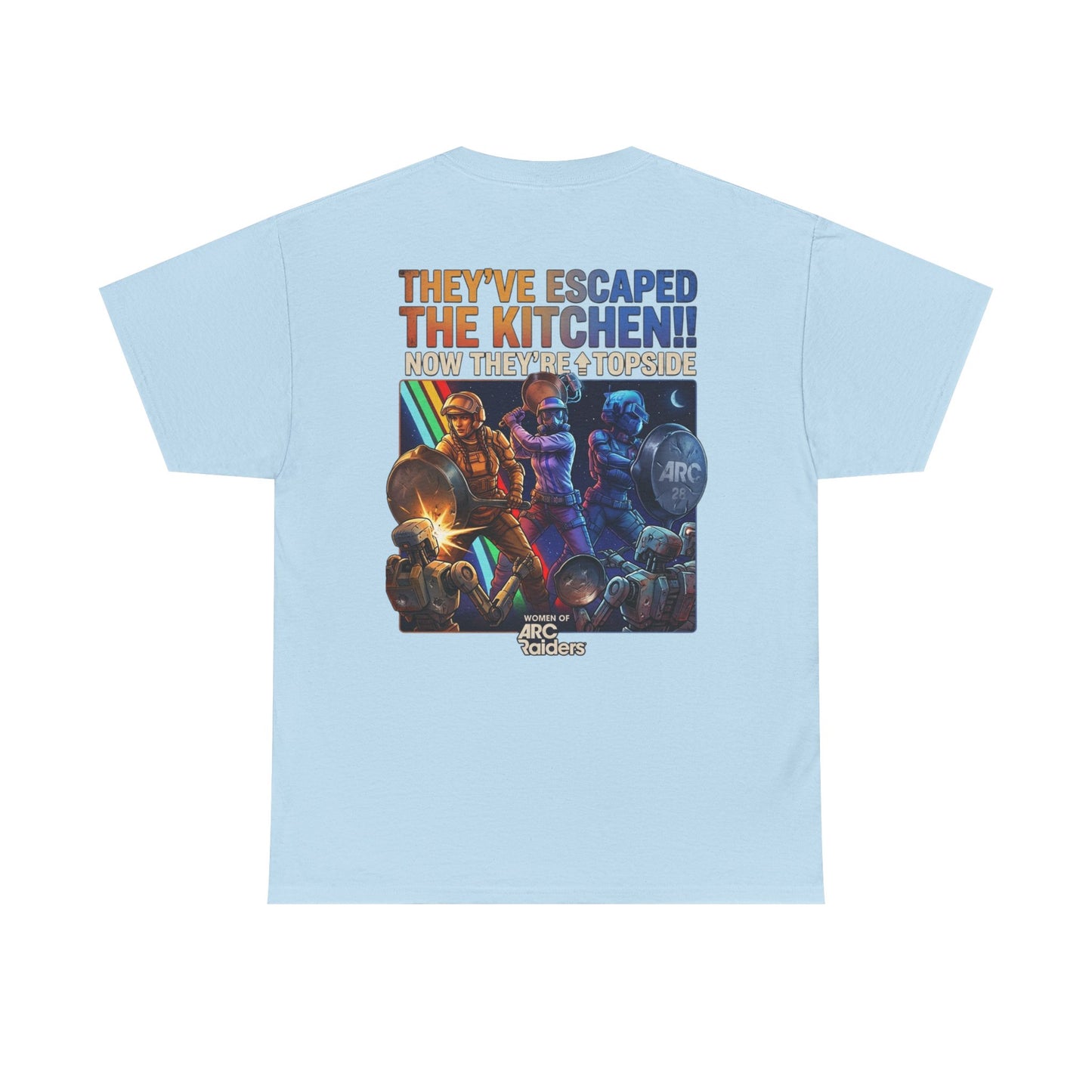 T-Shirt — "They've Escaped the Kitchen" Retro Arcade Gaming Tee