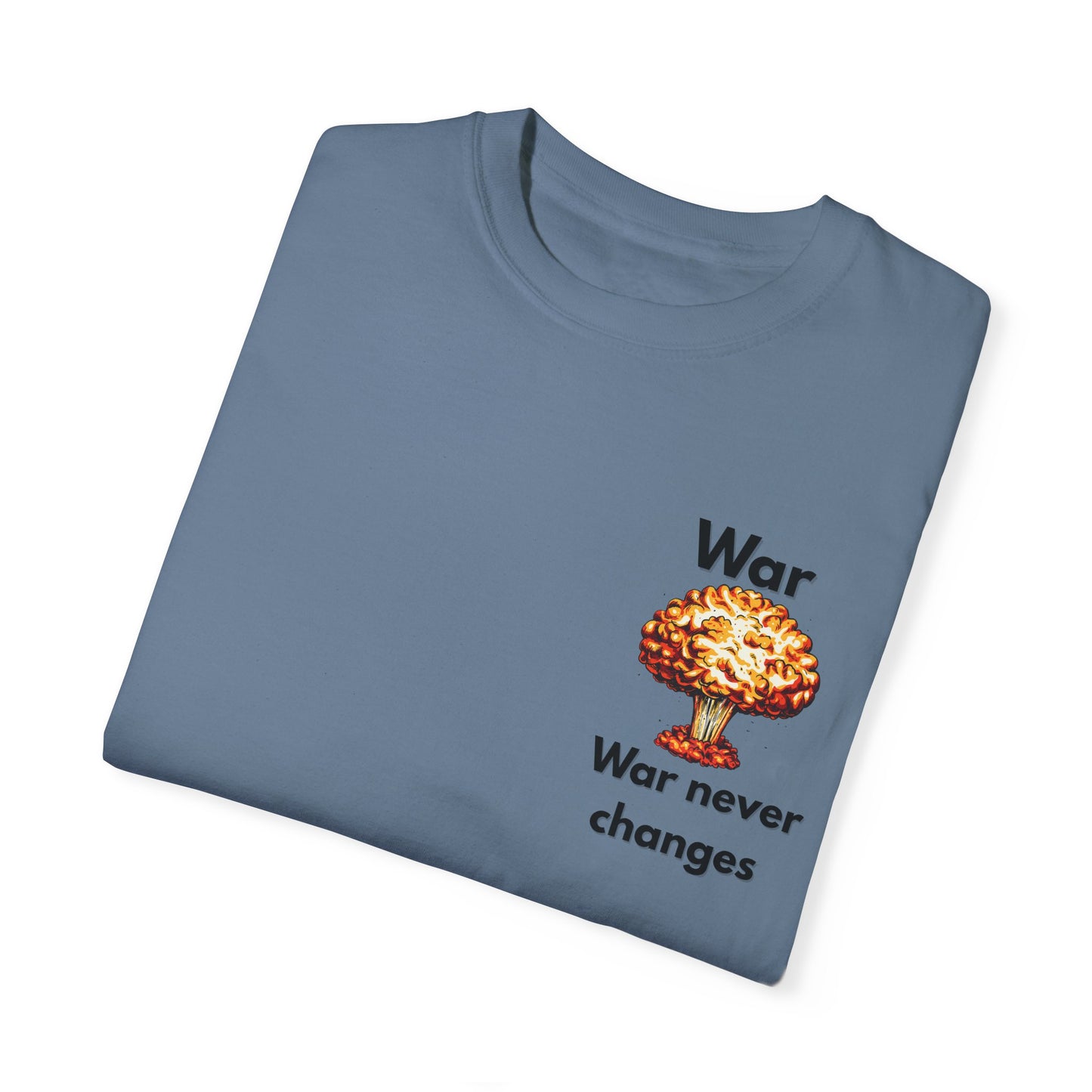 Unisex War-Themed Graphic T-Shirt – 'War Never Changes' & 'The Legion Awaits at the Gates of Hell' Designs