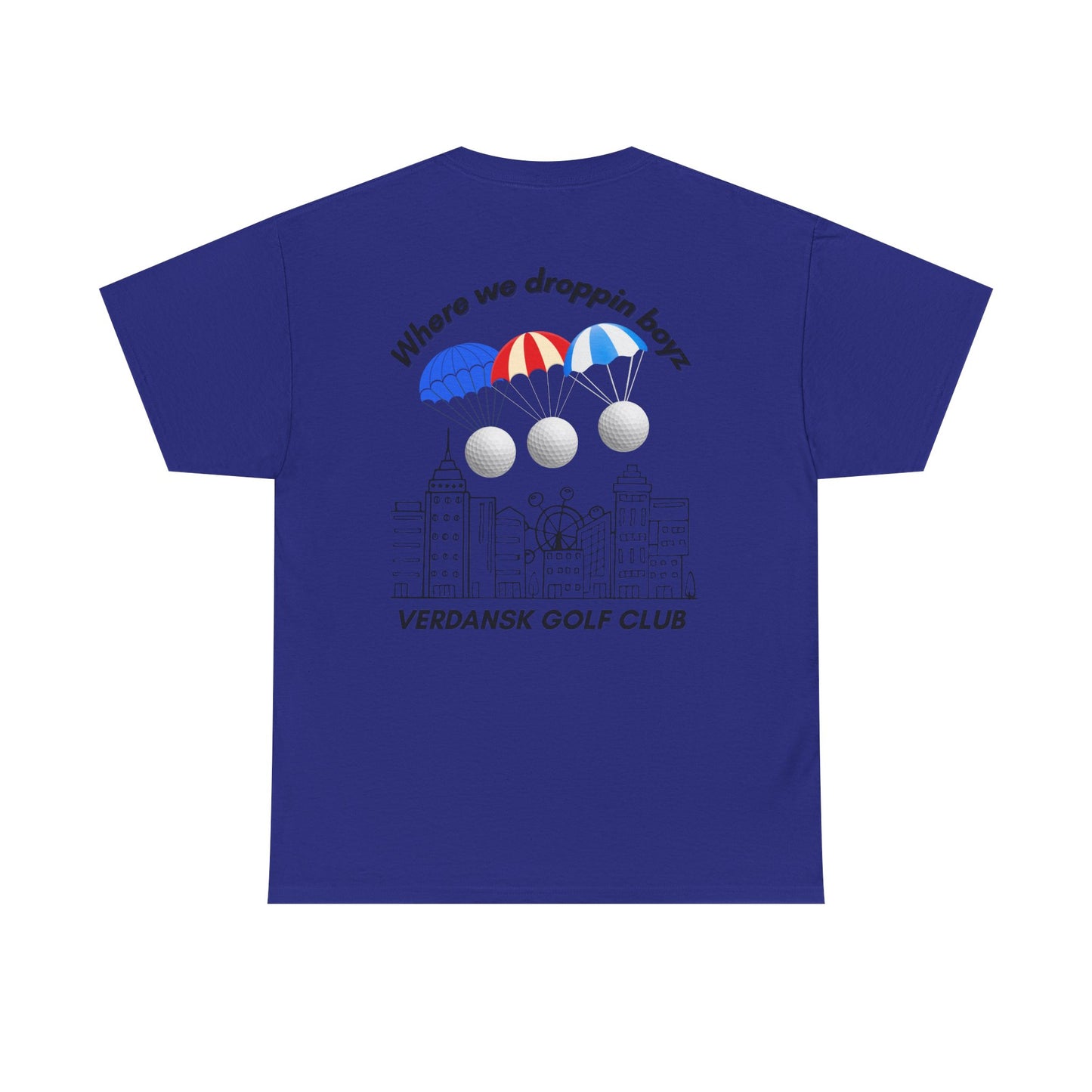 Verdansk Golf Club Heavy Cotton Tee - We Drop Together, Streetwear for Golf Lovers