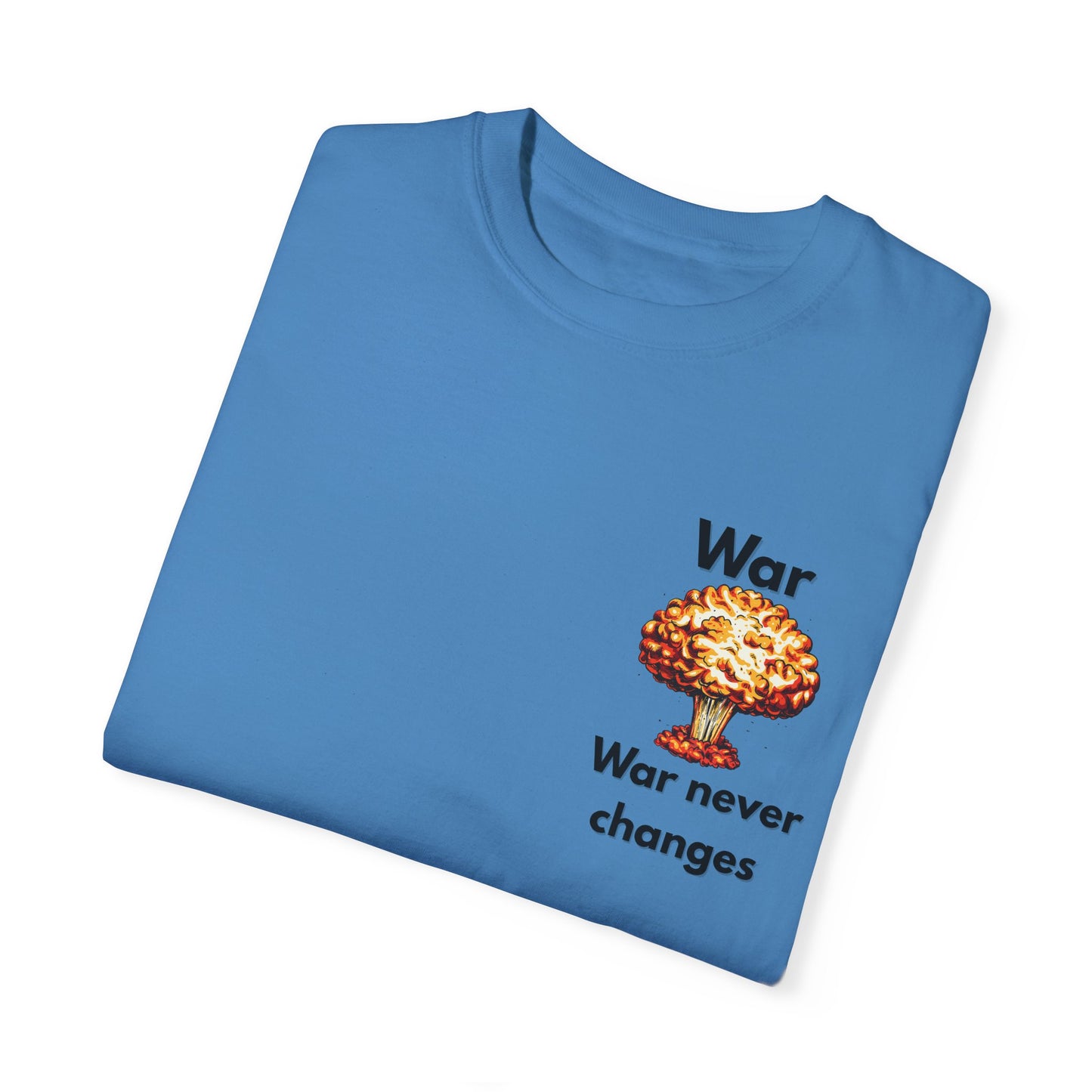 Unisex War-Themed Graphic T-Shirt – 'War Never Changes' & 'The Legion Awaits at the Gates of Hell' Designs