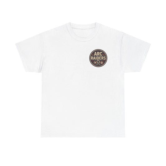 Arc Raiders Graphic Tee — Explore Salvage Survive Poster Backprint