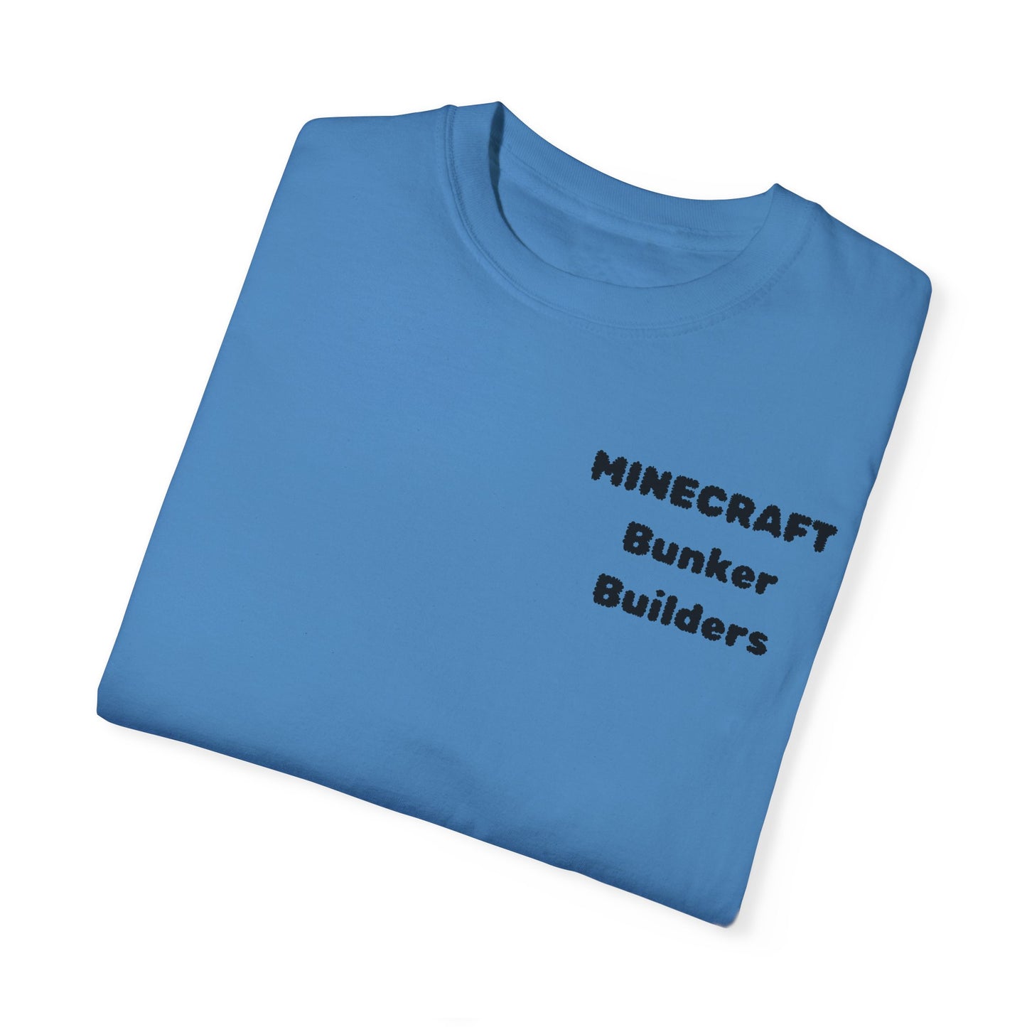 Minecraft Bunker Builders Unisex Garment-Dyed T-Shirt - Gamer Style, Perfect for Minecraft Fans
