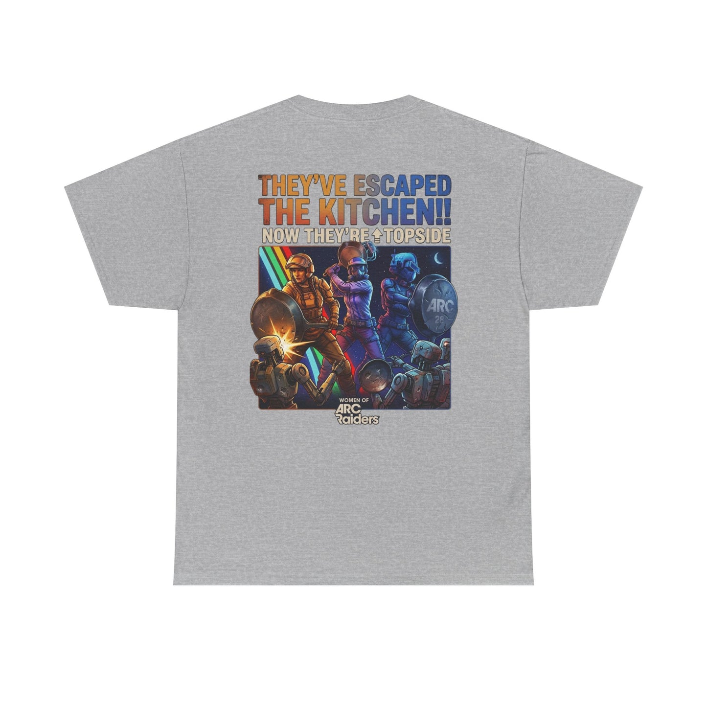 T-Shirt — "They've Escaped the Kitchen" Retro Arcade Gaming Tee