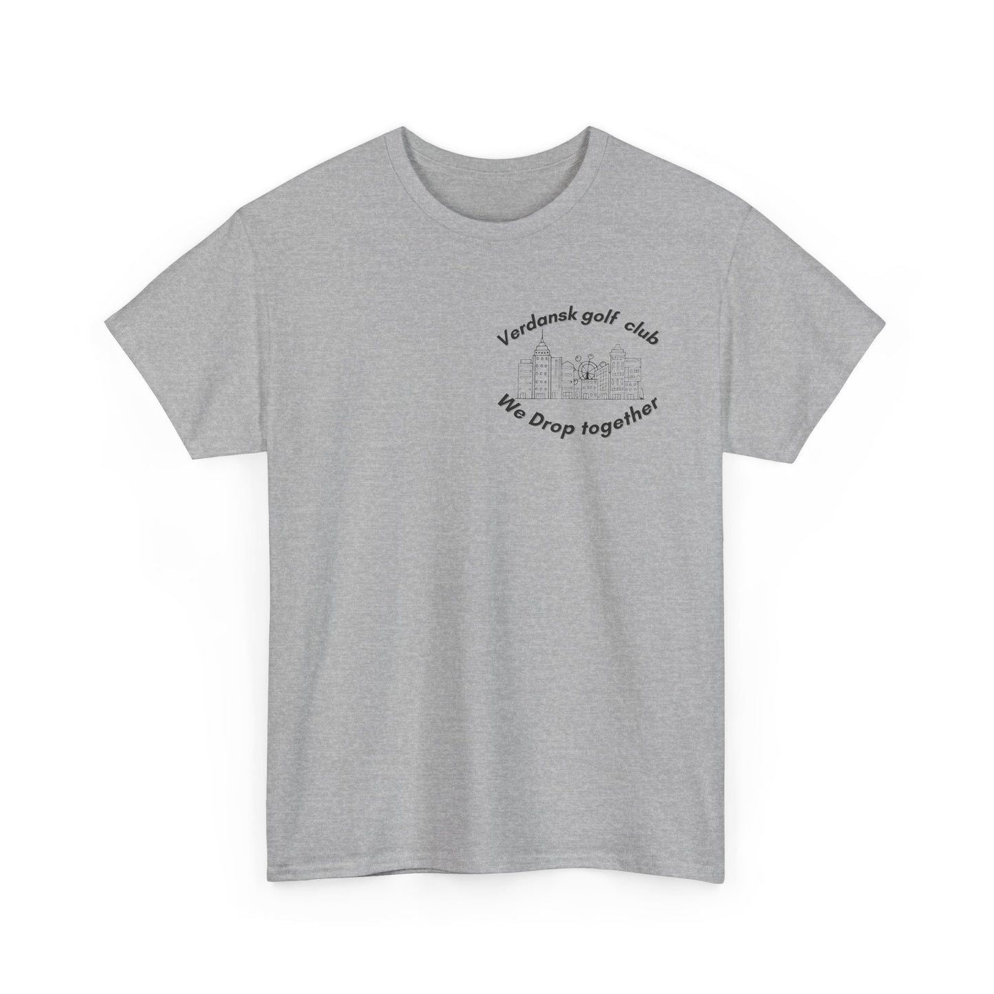 Verdansk Golf Club Heavy Cotton Tee - We Drop Together, Streetwear for Golf Lovers