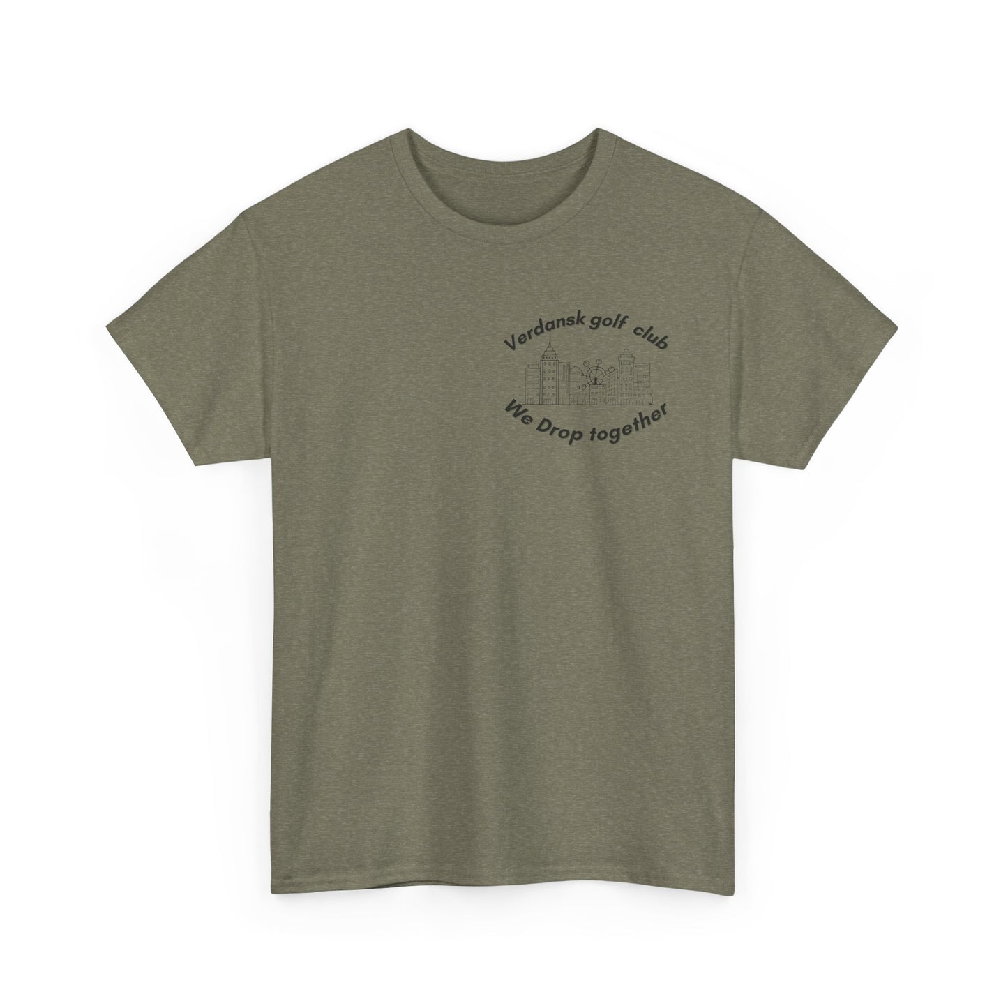 Verdansk Golf Club Heavy Cotton Tee - We Drop Together, Streetwear for Golf Lovers