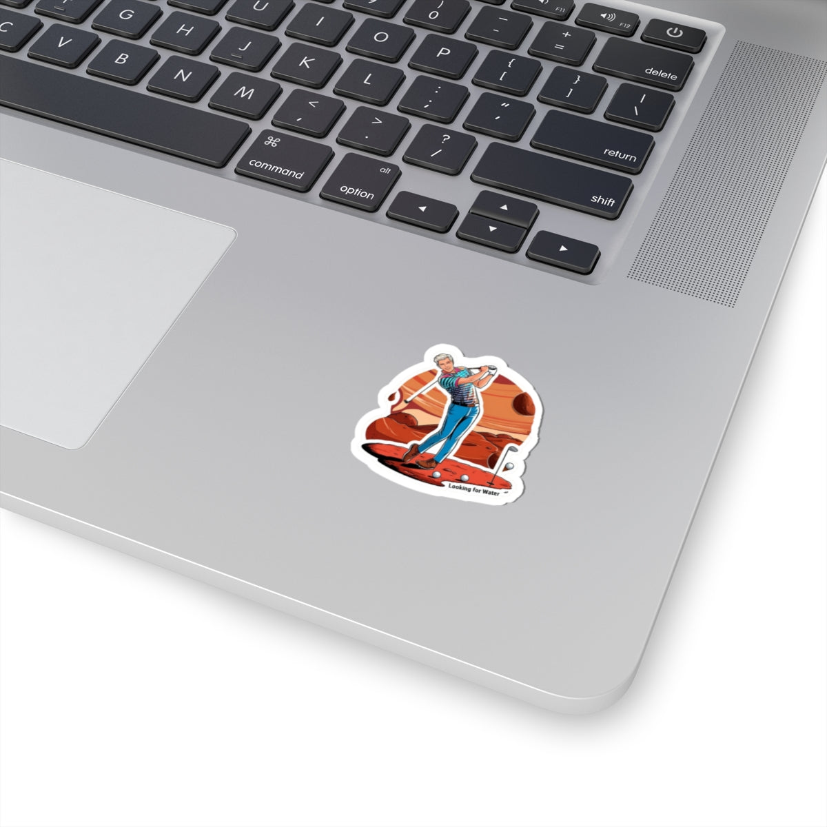 Golf on Mars Kiss-Cut Stickers - Perfect for Golf Enthusiasts & Space Lovers