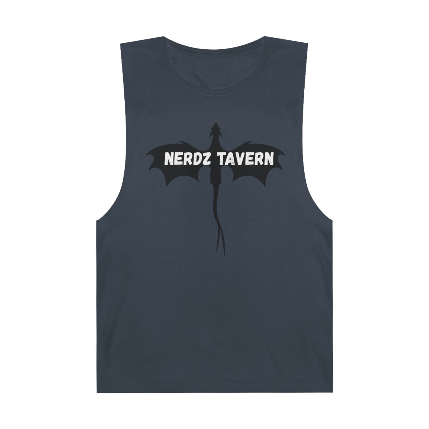 Large size Nerdz Tavern Unisex Tank Top - Casual Gaming Apparel with Toxic Rocket Design