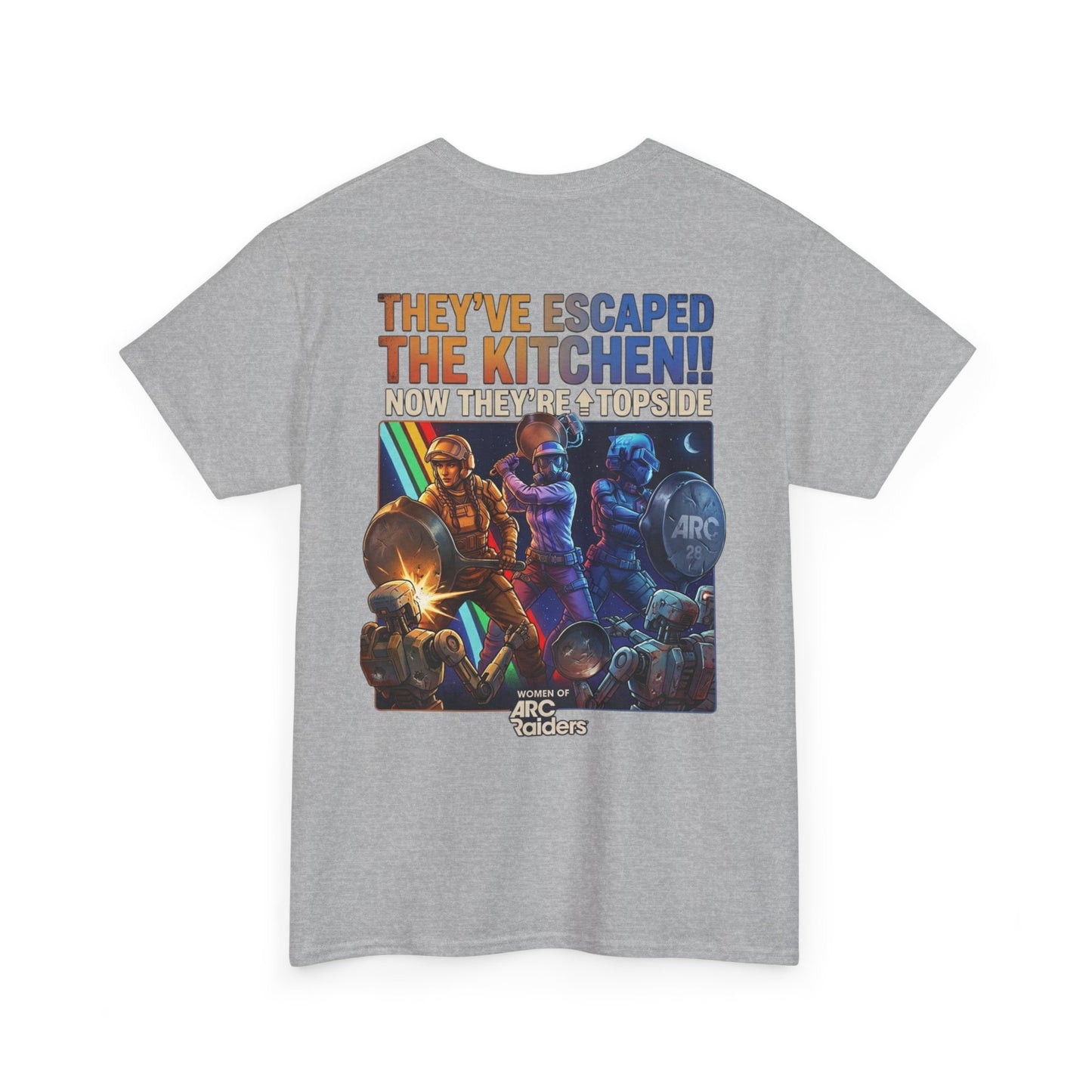 T-Shirt — "They've Escaped the Kitchen" Retro Arcade Gaming Tee