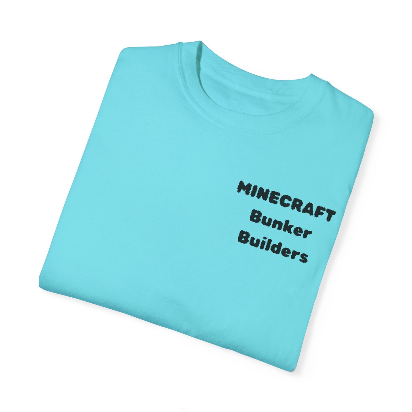 Minecraft Bunker Builders Unisex Garment-Dyed T-Shirt - Gamer Style, Perfect for Minecraft Fans