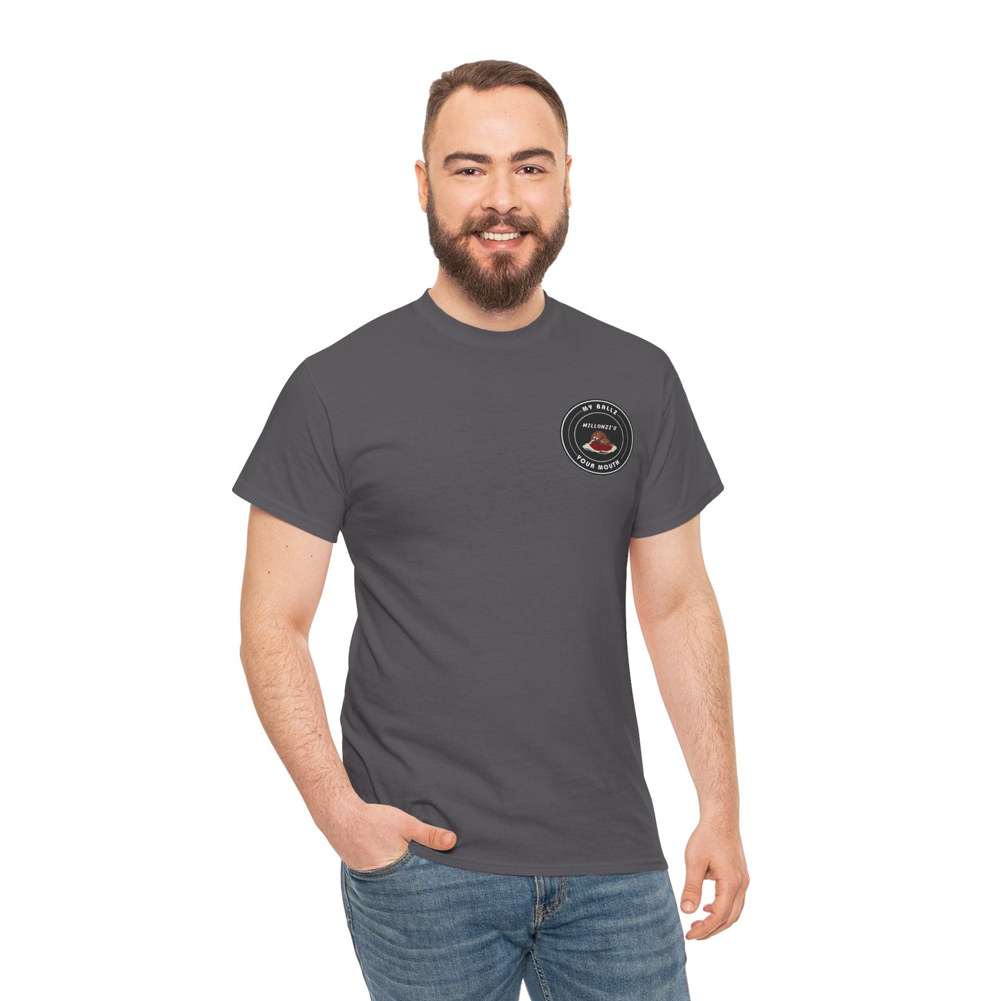 Copy of Meatball request — "My Ballz Your Mouth" Italian Deli Graphic T-Shirt
