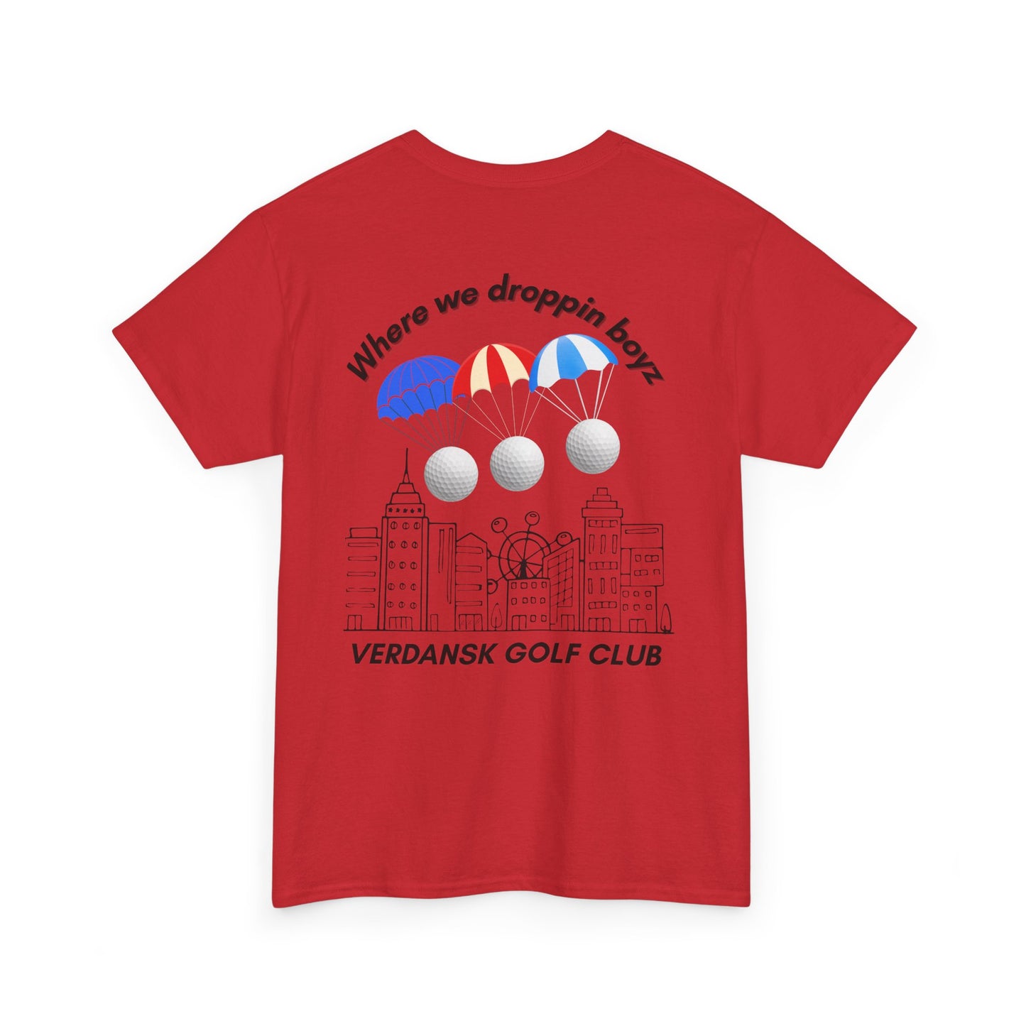 Verdansk Golf Club Heavy Cotton Tee - We Drop Together, Streetwear for Golf Lovers