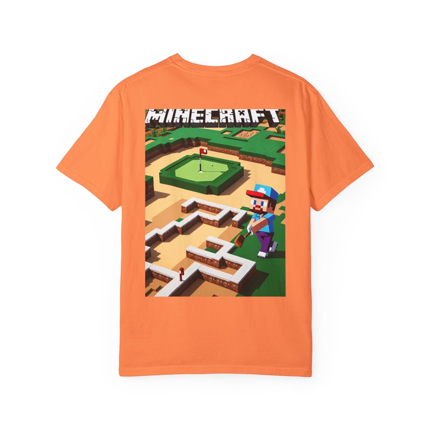 Minecraft Bunker Builders Unisex Garment-Dyed T-Shirt - Gamer Style, Perfect for Minecraft Fans