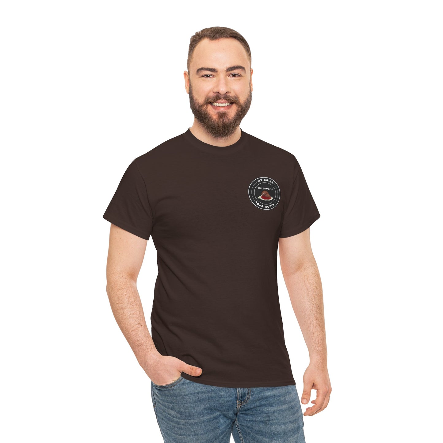 Meatball request — "My Ballz Your Mouth" Italian Deli Graphic T-Shirt