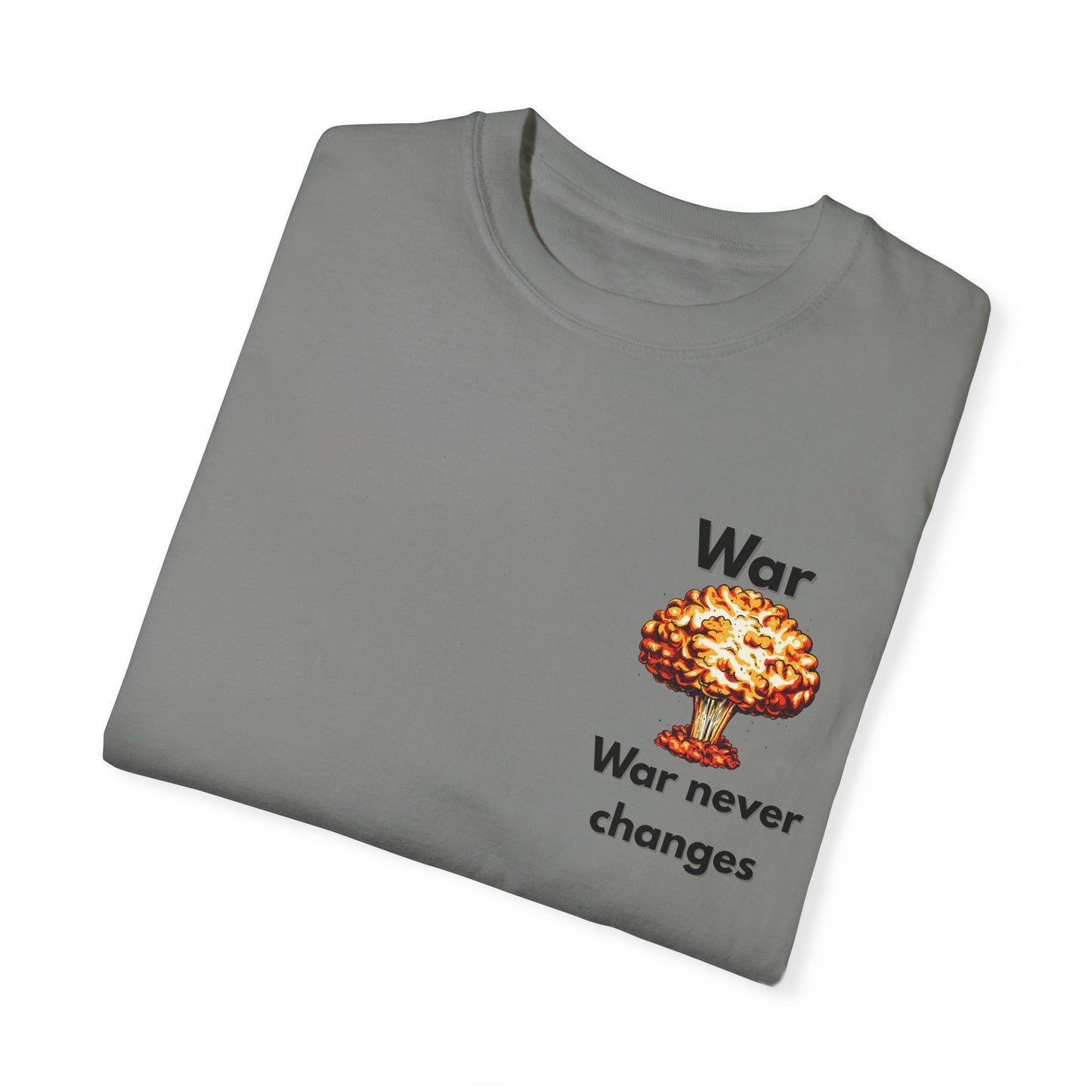 Unisex War-Themed Graphic T-Shirt – 'War Never Changes' & 'The Legion Awaits at the Gates of Hell' Designs