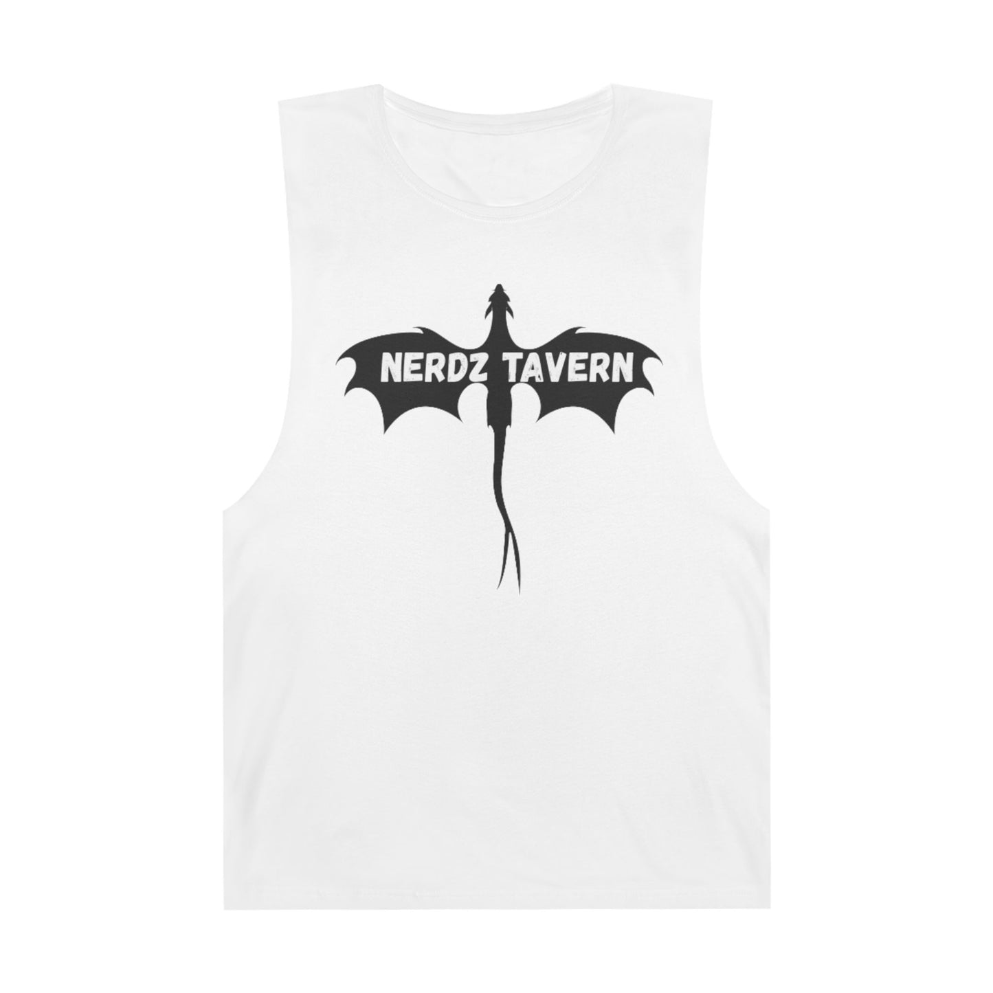 Large size Nerdz Tavern Unisex Tank Top - Casual Gaming Apparel with Toxic Rocket Design