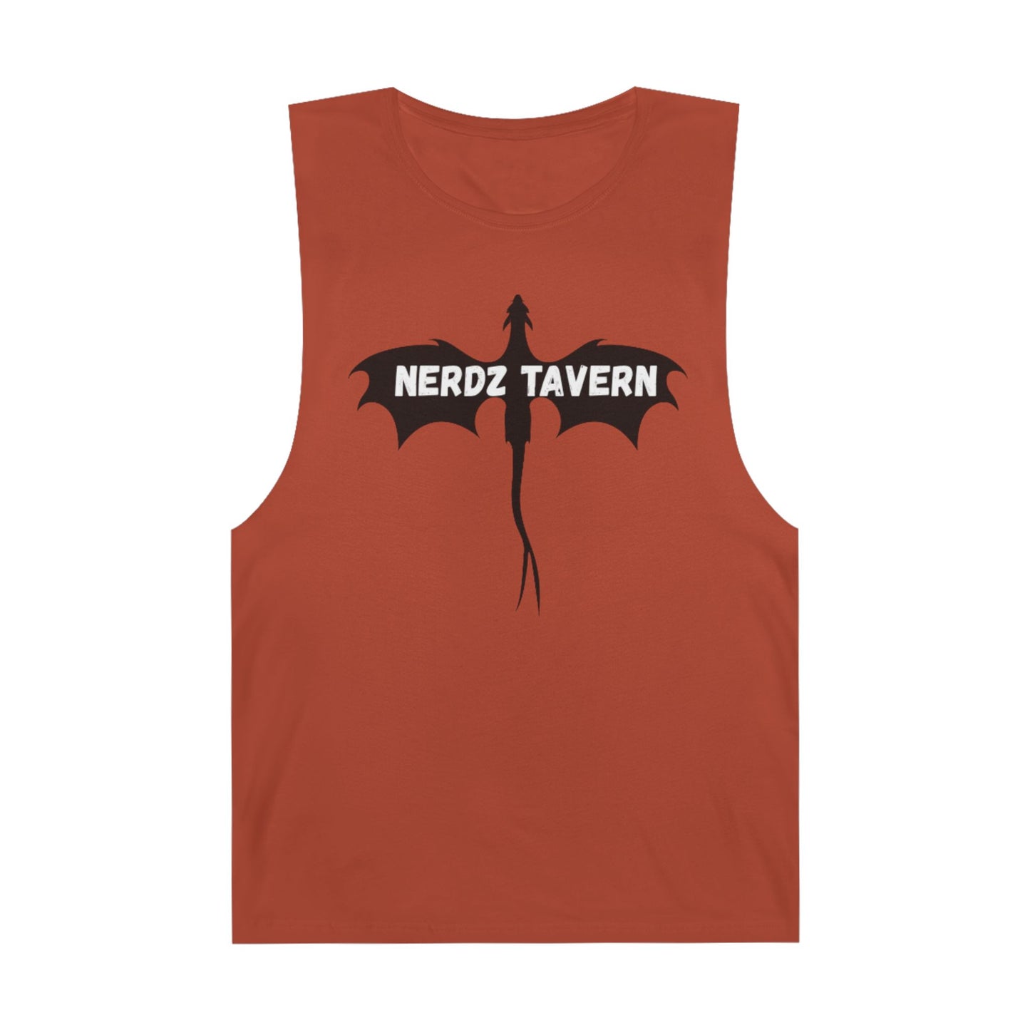 Large size Nerdz Tavern Unisex Tank Top - Casual Gaming Apparel with Toxic Rocket Design