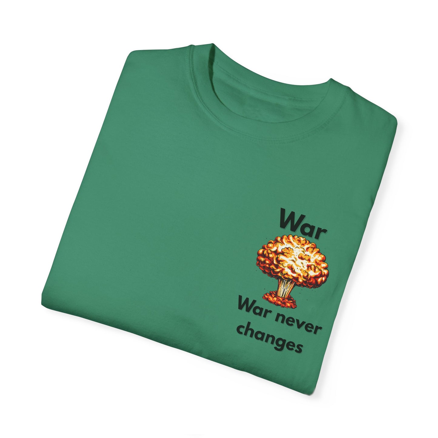 Unisex War-Themed Graphic T-Shirt – 'War Never Changes' & 'The Legion Awaits at the Gates of Hell' Designs