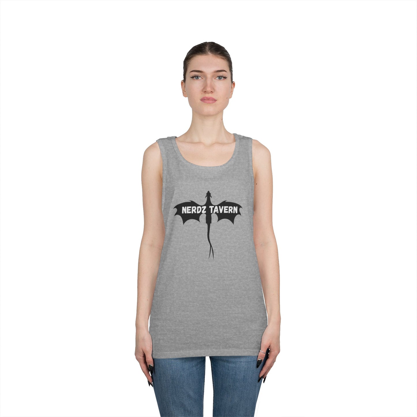 Nerdz Tavern & Toxic Rocket Unisex Heavy Cotton Tank Top - Perfect for Gamers & Comic Con Fans