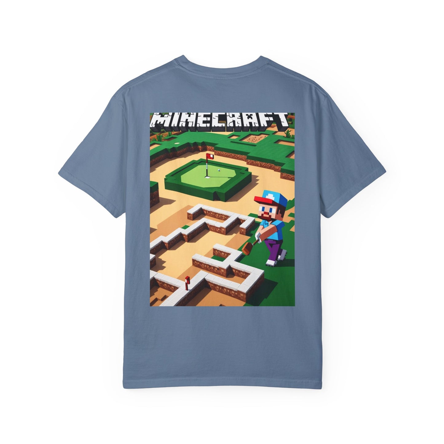 Minecraft Bunker Builders Unisex Garment-Dyed T-Shirt - Gamer Style, Perfect for Minecraft Fans