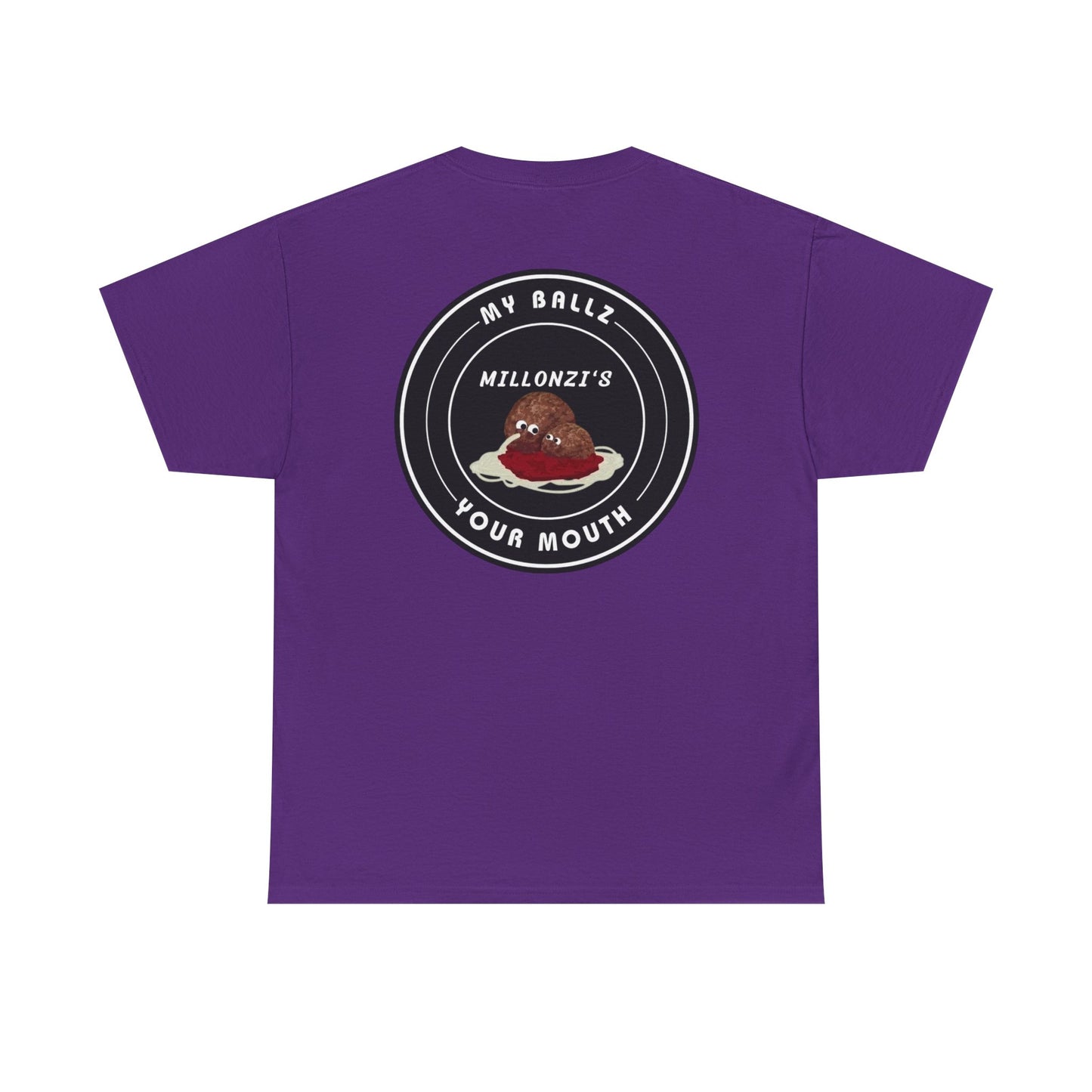 Meatball request — "My Ballz Your Mouth" Italian Deli Graphic T-Shirt