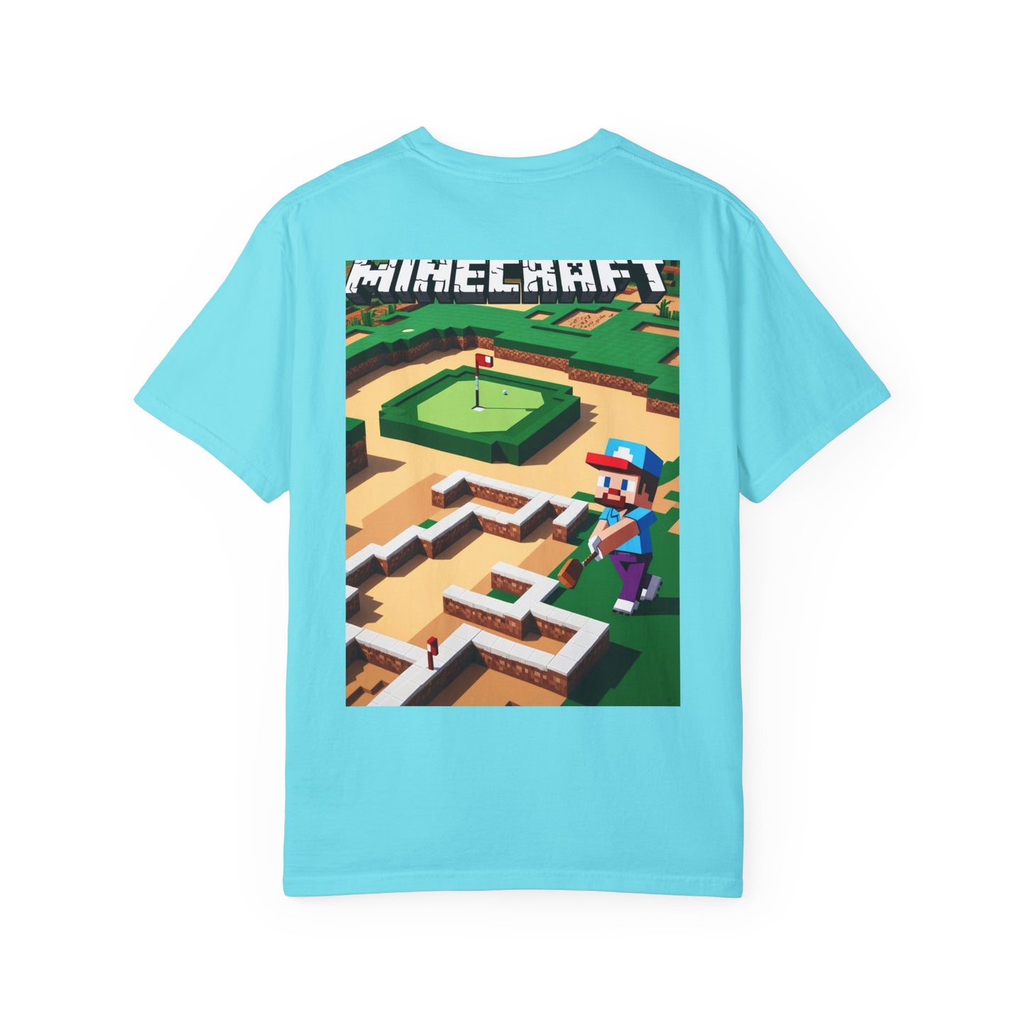 Minecraft Bunker Builders Unisex Garment-Dyed T-Shirt - Gamer Style, Perfect for Minecraft Fans