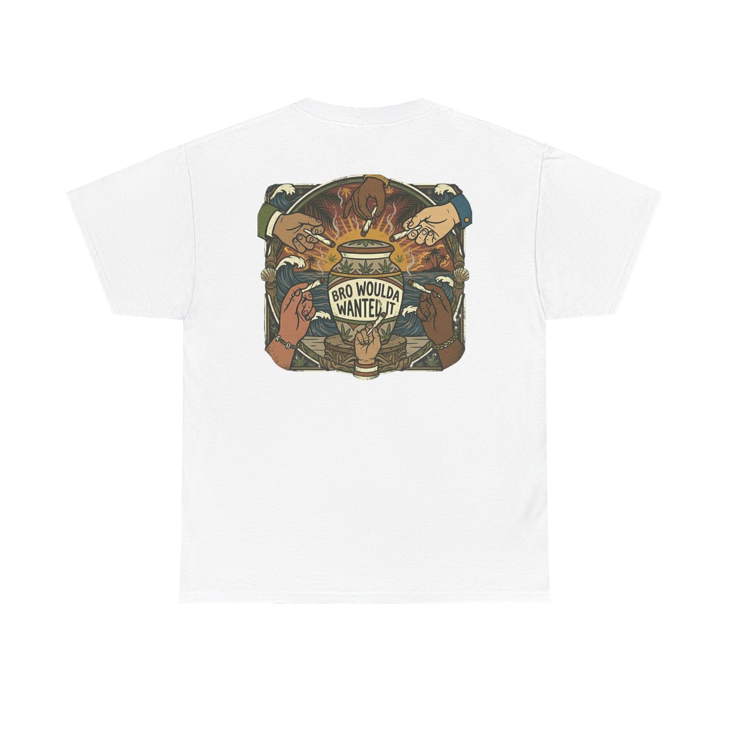 Bro Woulda Wanted It' Graphic Tee (Beach Wave Chest Accent)