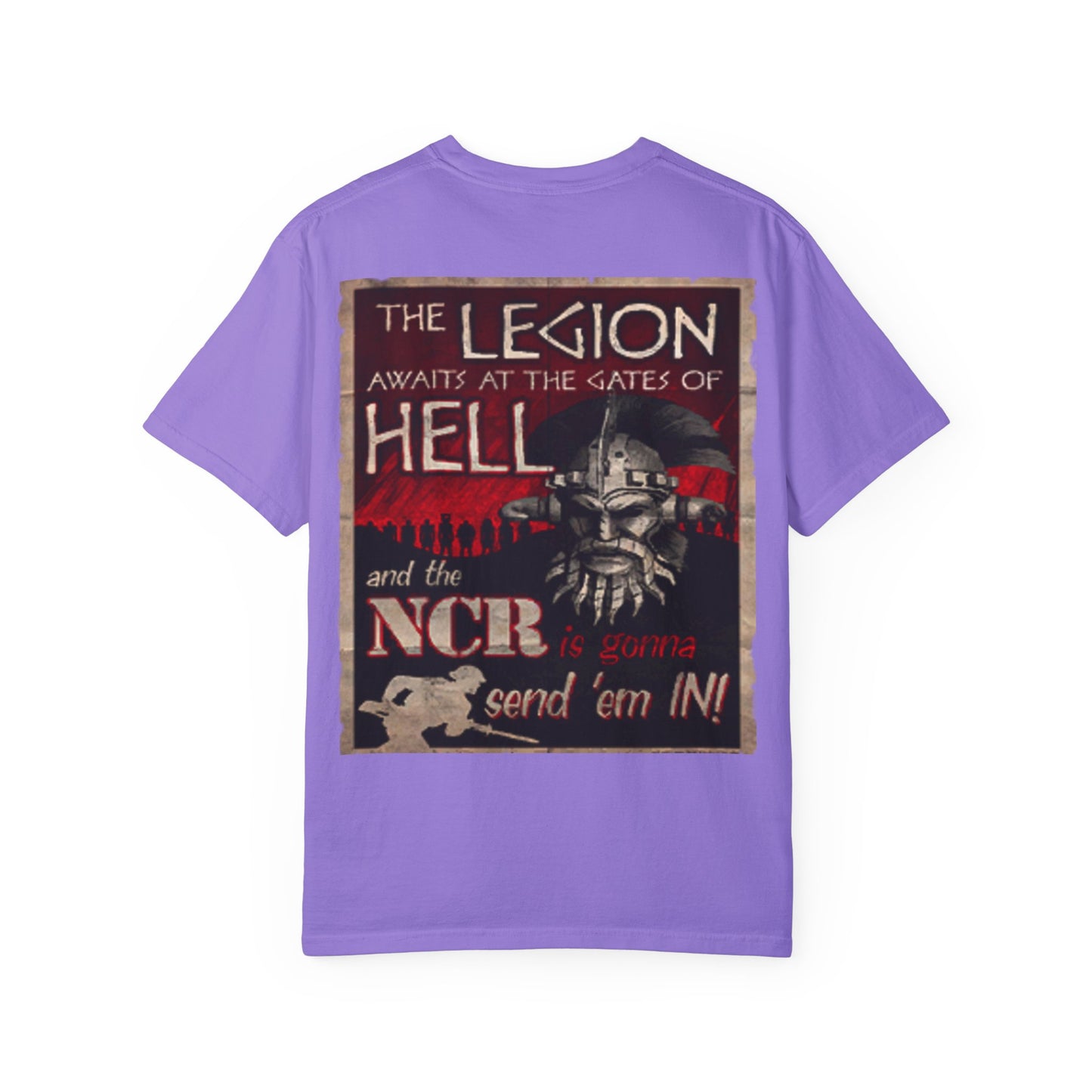 Unisex War-Themed Graphic T-Shirt – 'War Never Changes' & 'The Legion Awaits at the Gates of Hell' Designs