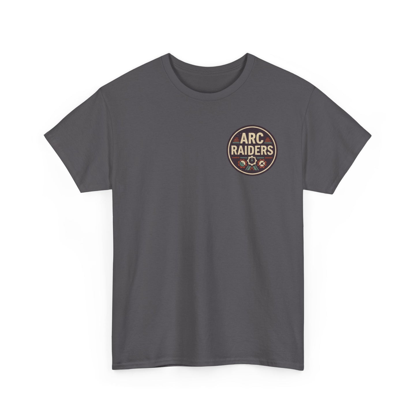 Arc Raiders Graphic Tee — Explore Salvage Survive Poster Backprint