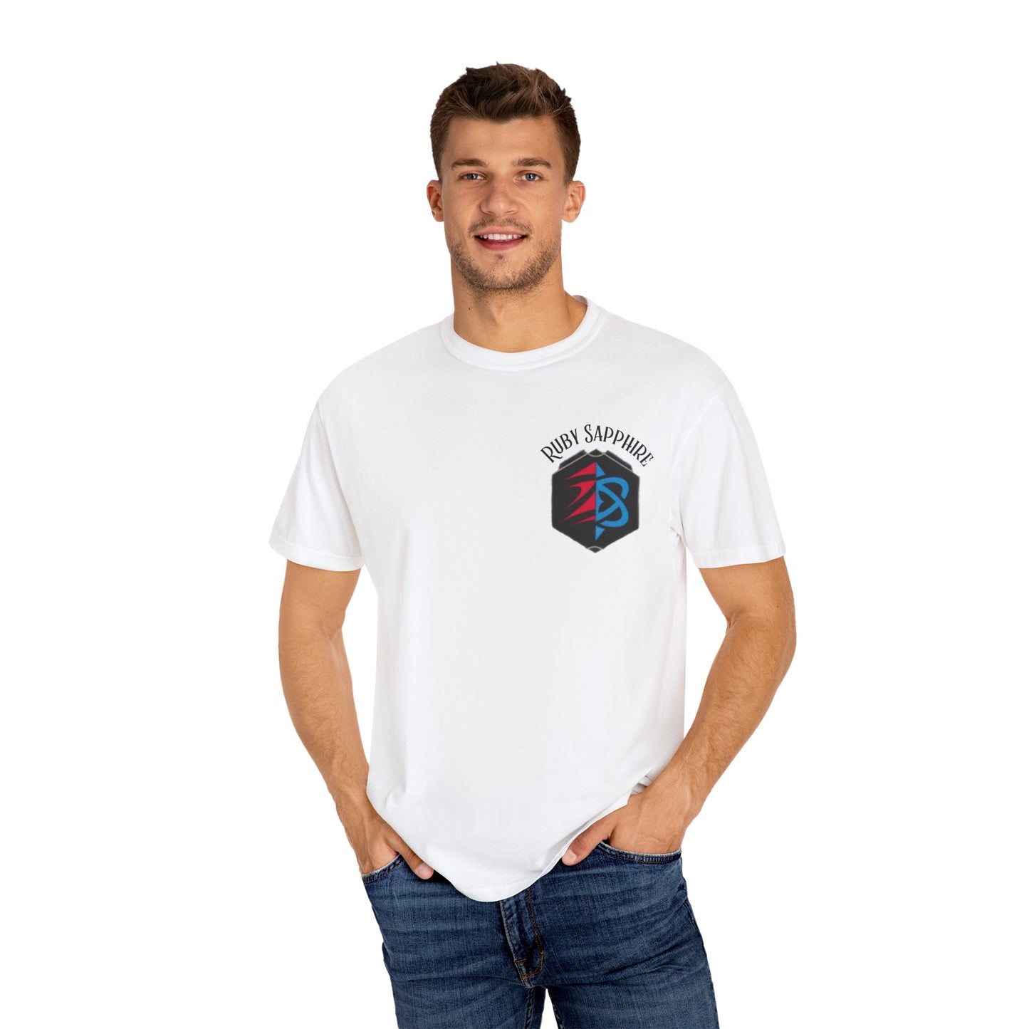 Garment-Dyed Unisex T-Shirt - Ruby Sapphire Design with Fun Quote