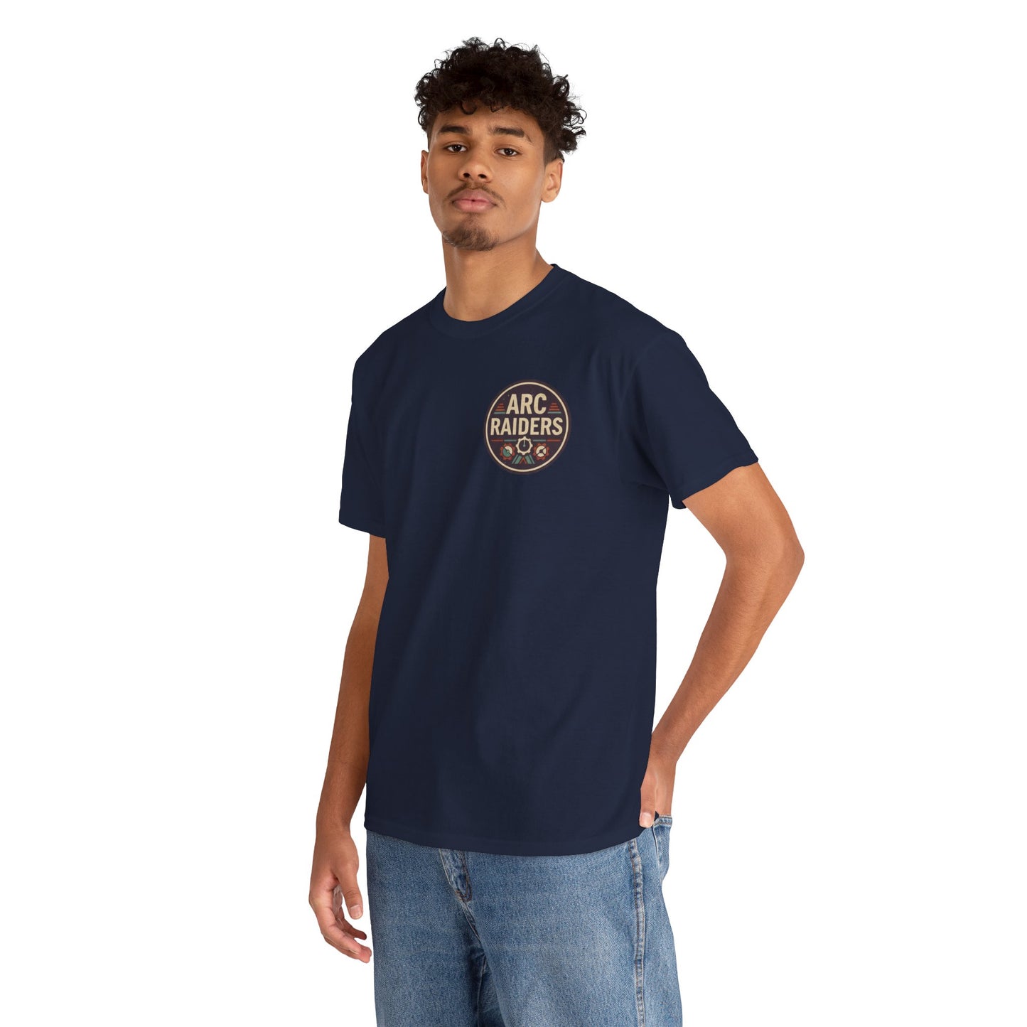 Arc Raiders Graphic Tee — Explore Salvage Survive Poster Backprint