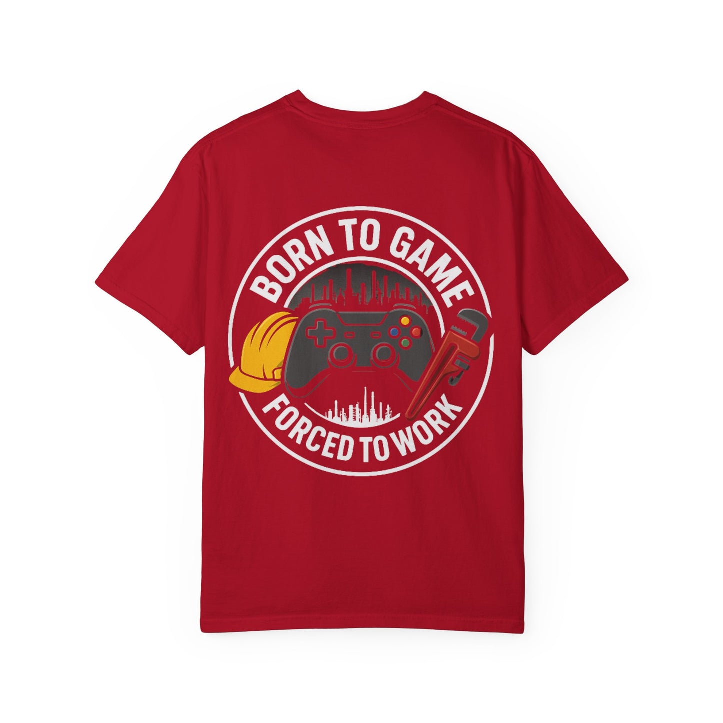 Born to Game T-Shirt, Unisex Gaming Tees, Gift for Gamers, Funny Work Humor Shirt, Birthday Gift for Him/Her, Casual Wear