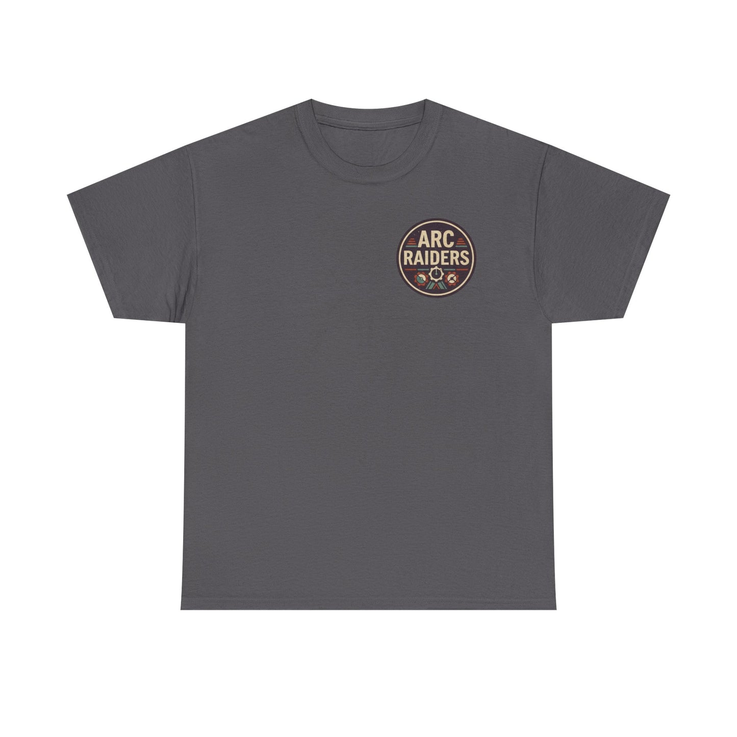 Arc Raiders Graphic Tee — Explore Salvage Survive Poster Backprint