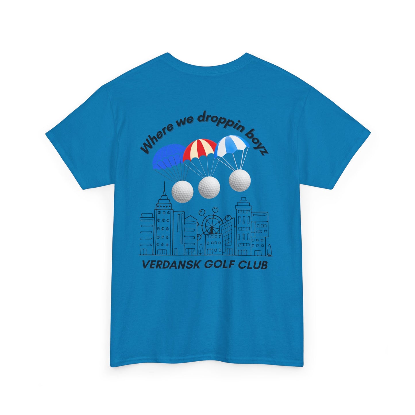 Verdansk Golf Club Heavy Cotton Tee - We Drop Together, Streetwear for Golf Lovers