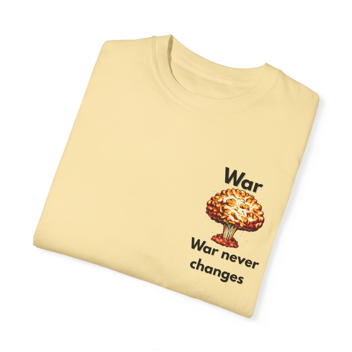 Unisex War-Themed Graphic T-Shirt – 'War Never Changes' & 'The Legion Awaits at the Gates of Hell' Designs