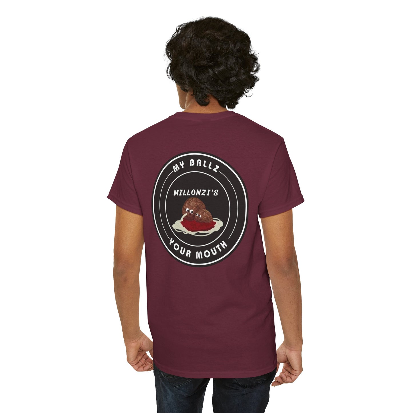 Meatball request — "My Ballz Your Mouth" Italian Deli Graphic T-Shirt