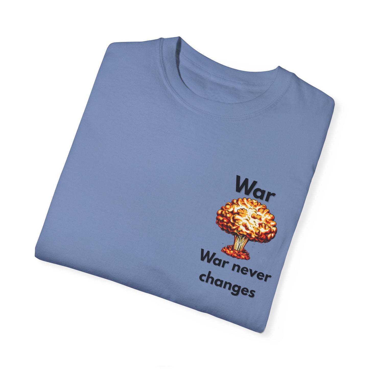 Unisex War-Themed Graphic T-Shirt – 'War Never Changes' & 'The Legion Awaits at the Gates of Hell' Designs