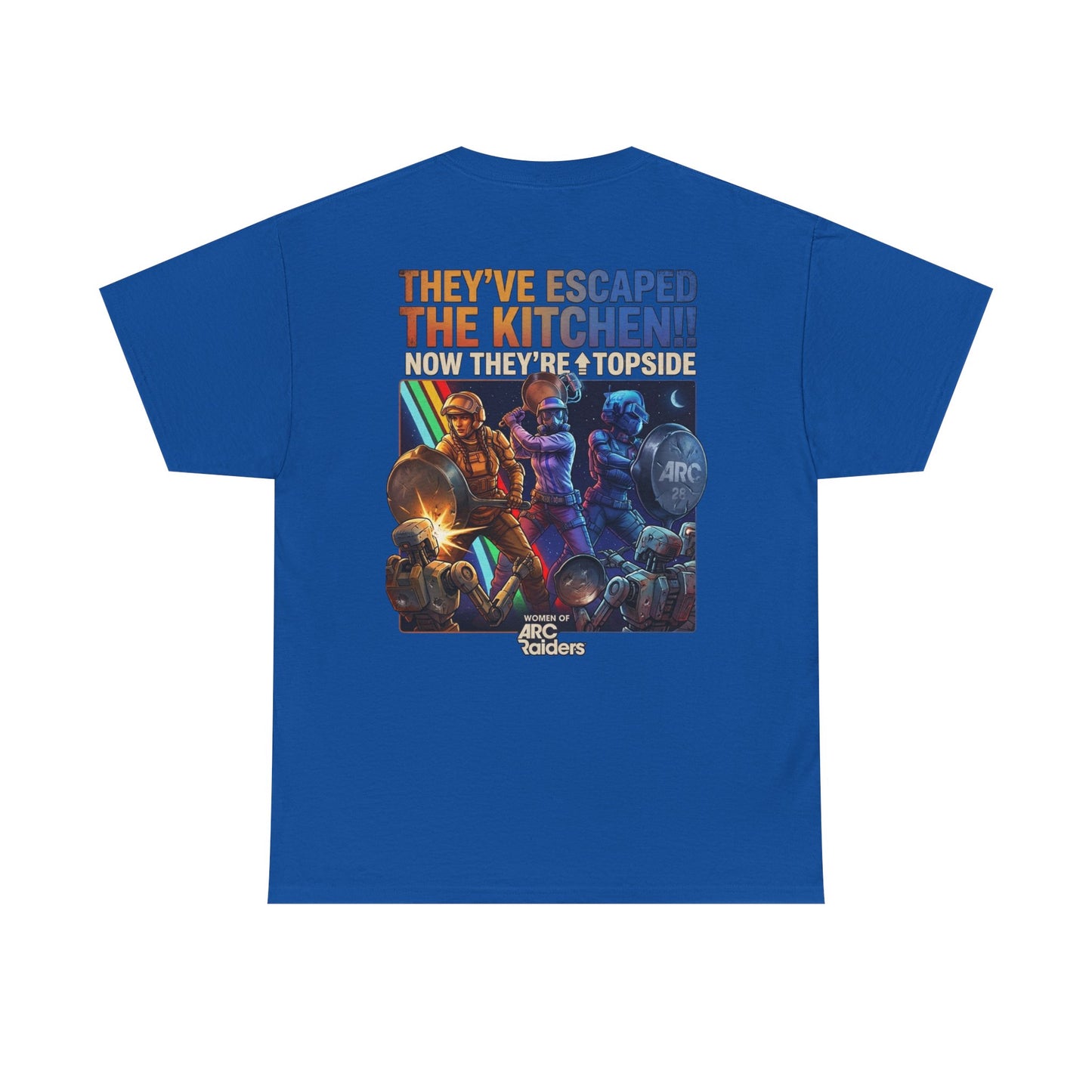T-Shirt — "They've Escaped the Kitchen" Retro Arcade Gaming Tee