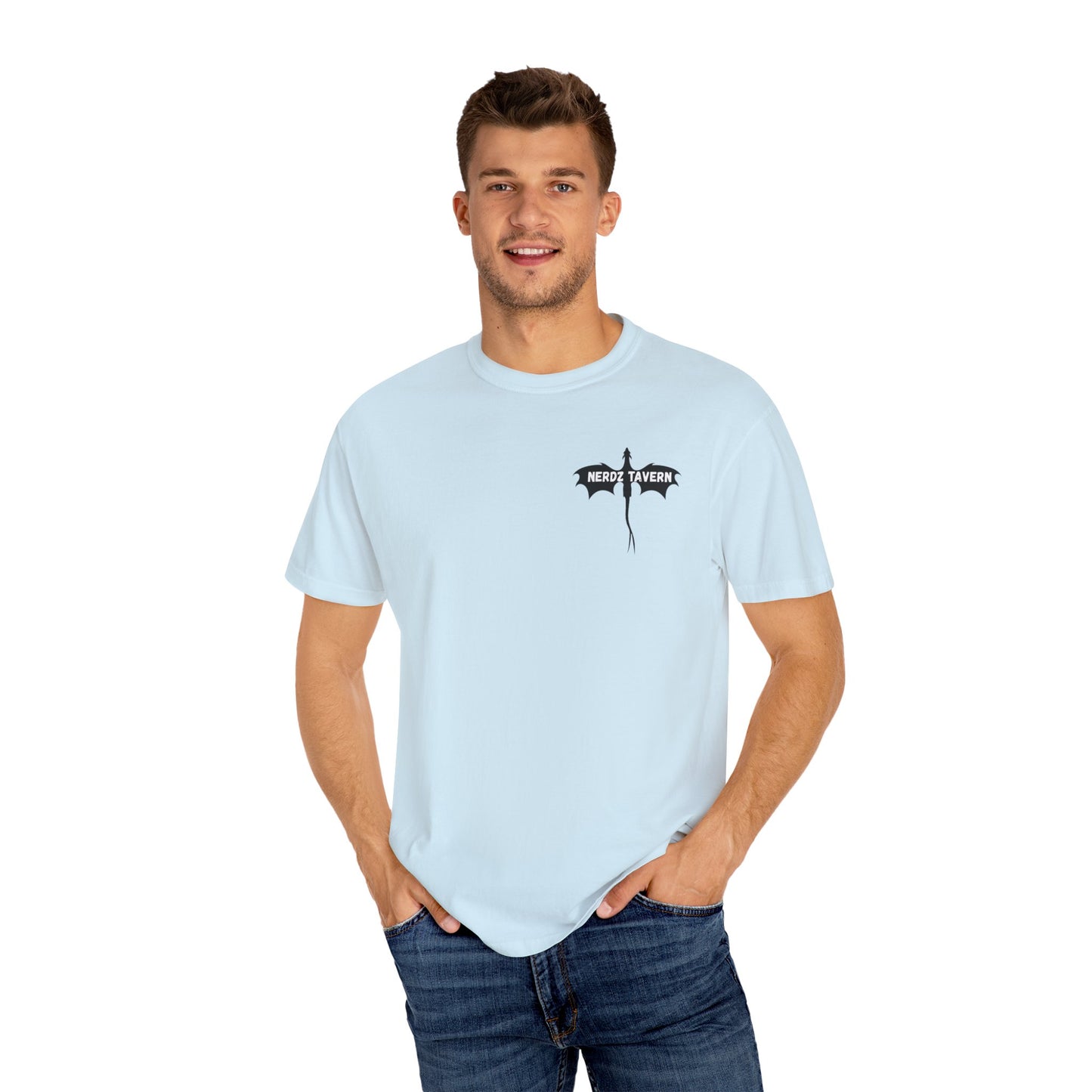 Nerd's Tavern Unisex Garment-Dyed T-Shirt - Casual Style for Gamers