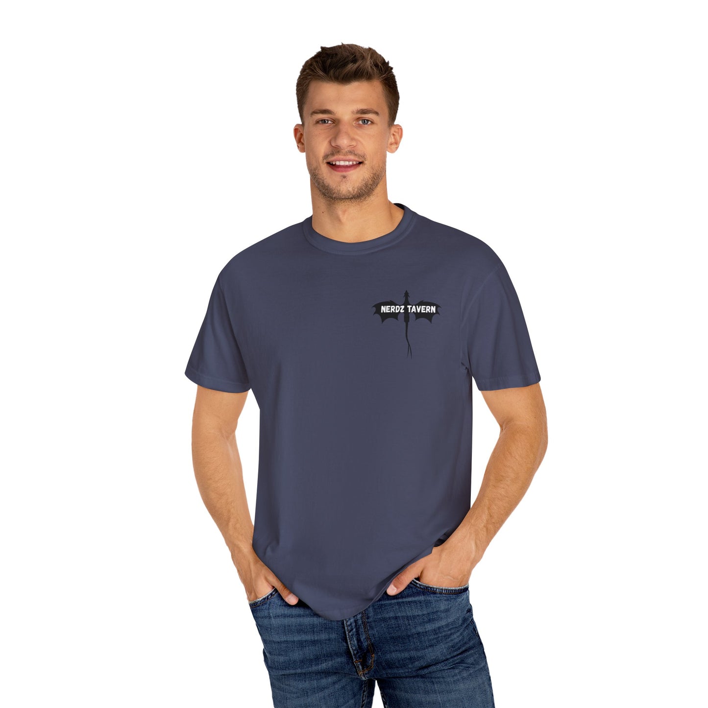 Nerd's Tavern Unisex Garment-Dyed T-Shirt - Casual Style for Gamers