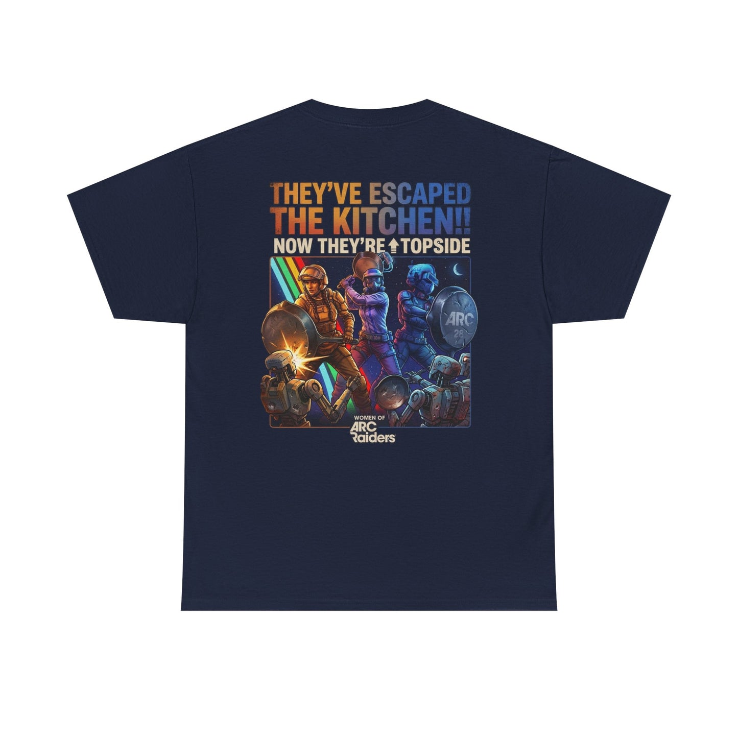T-Shirt — "They've Escaped the Kitchen" Retro Arcade Gaming Tee