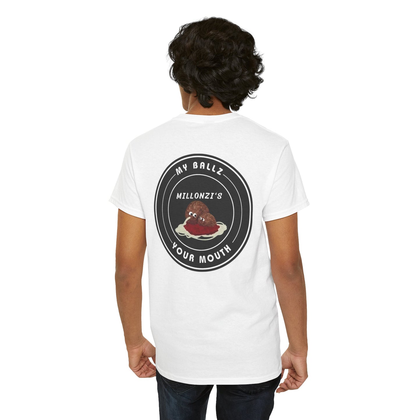 Meatball request — "My Ballz Your Mouth" Italian Deli Graphic T-Shirt