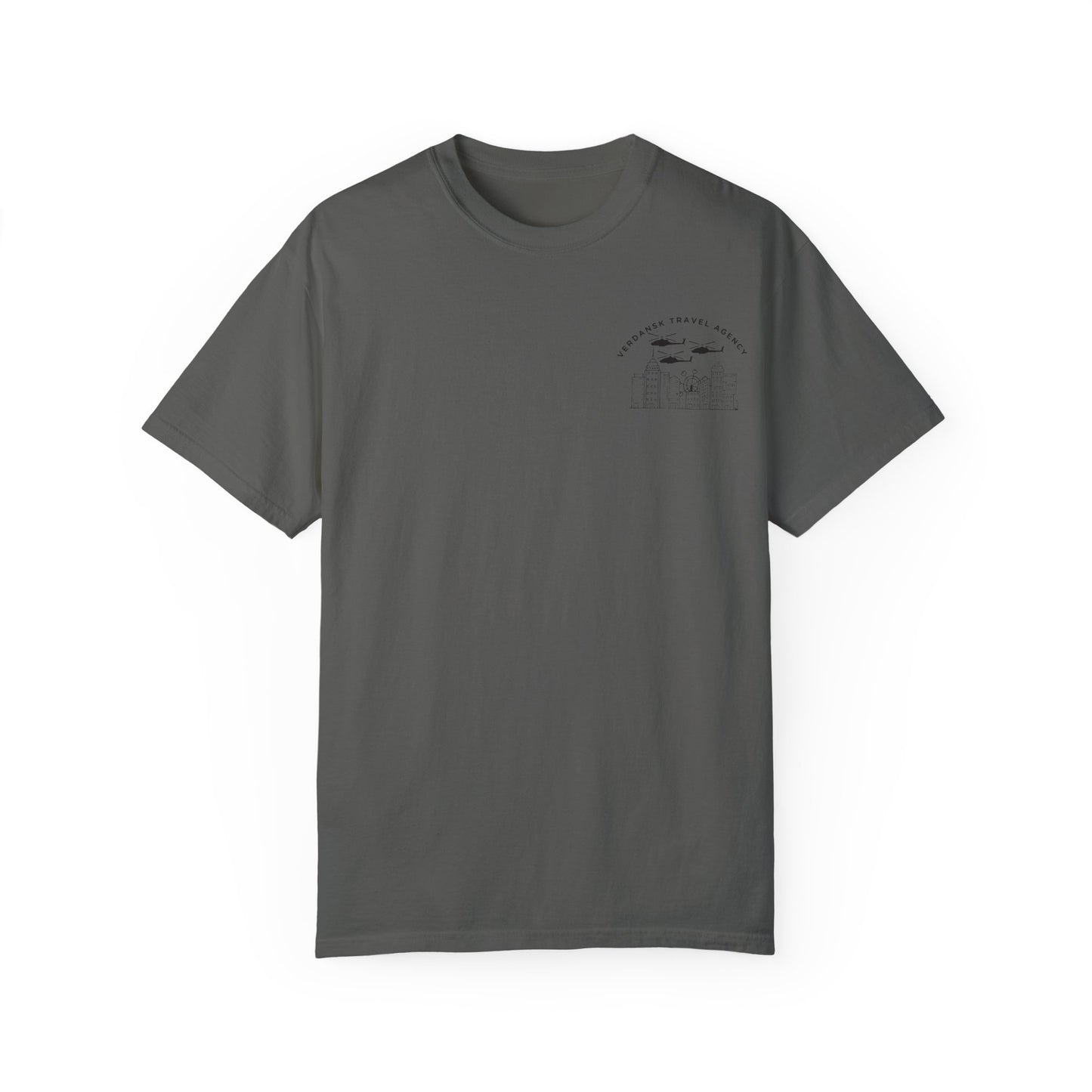 Unisex Garment-Dyed T-Shirt - Visit Downtown Verdansk Graphic Tee
