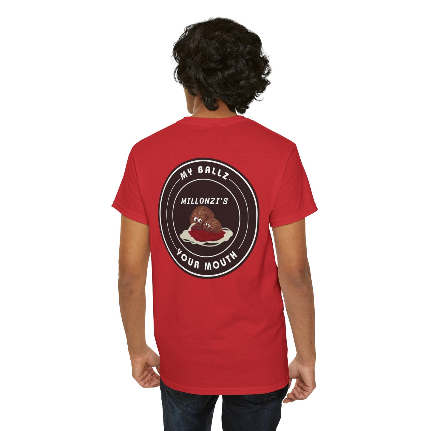 Meatball request — "My Ballz Your Mouth" Italian Deli Graphic T-Shirt